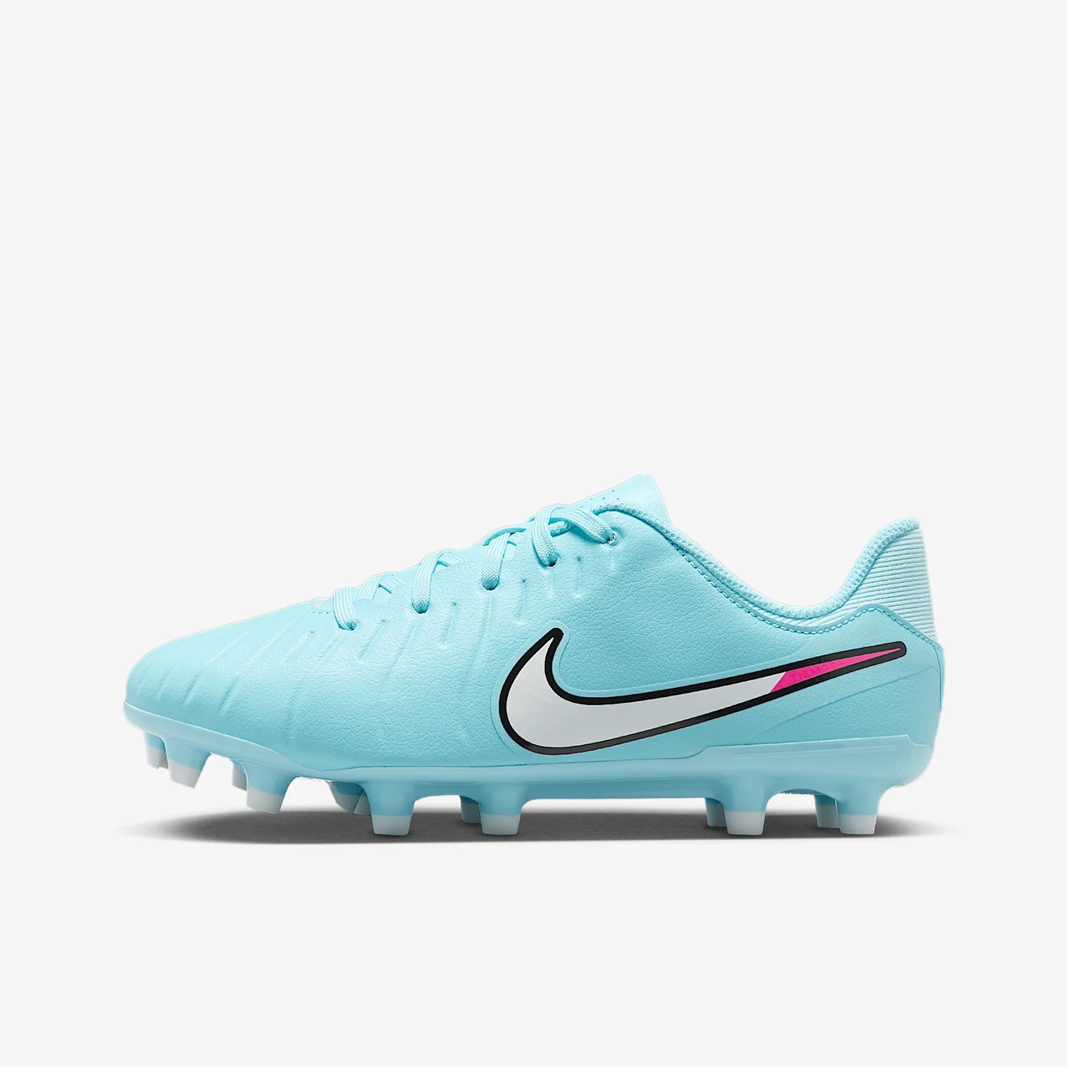 Nike genuine 2025 children's low cut lightweight, anti slip and wear-resistant football shoes DV4348-401