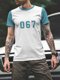 Men's Short-Sleeve T-Shirt – Lamine Yamal 19 Graphic Print,Pink & Blue Split Design, Ideal for Casual Daily Wear & Football Fans