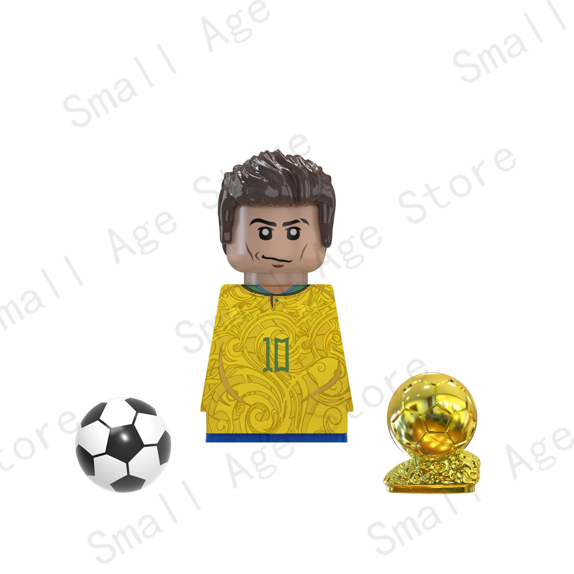 2024 NEW Football Players Keychain Figurine Messi Ronaldo Neymar Mini Action Building Block Model Toy Children's Birthday Gifts