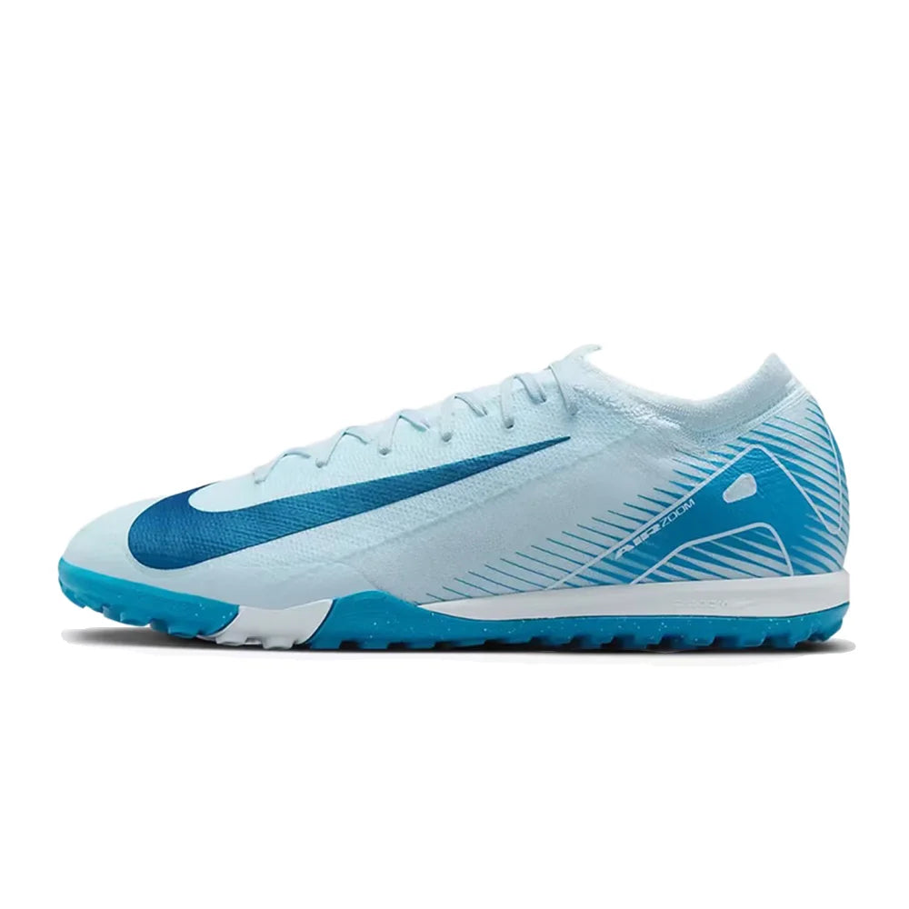 Nike Mercurial Vapor 16 Pro Zoom Vapor 16 Pro TF (Rubber Studs) Anti-Slip Durable Soccer Cleats Men's White/Blue FQ8687-400