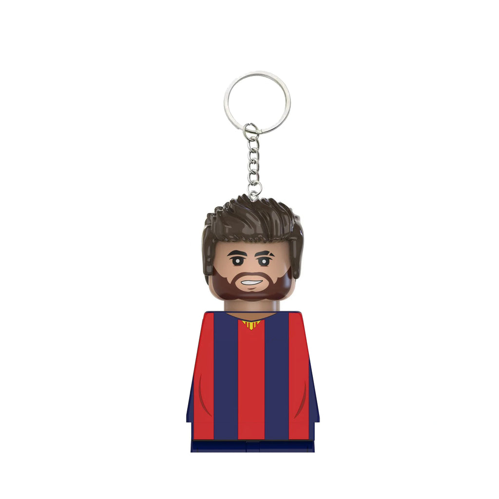 2024 NEW World Famous Football Players Keychain Figurine Messi Ronaldo Neymar Mini Action Building Block Model Toy Kids Gifts
