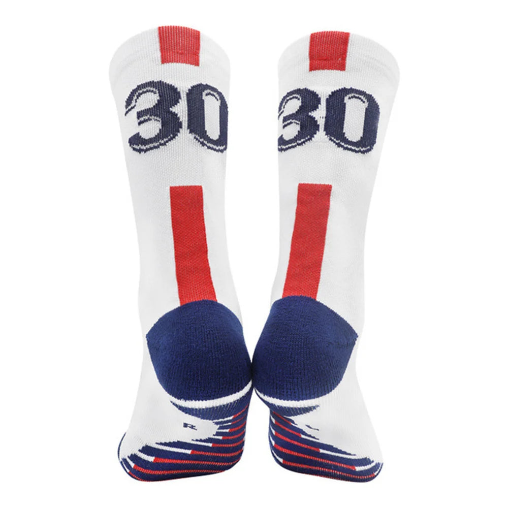 Football Kids 10# 2025 Socks New Yellow Blue Number Soccer Men's Sports Short Socks Outdoor Running Fast-drying Breathable Non-S