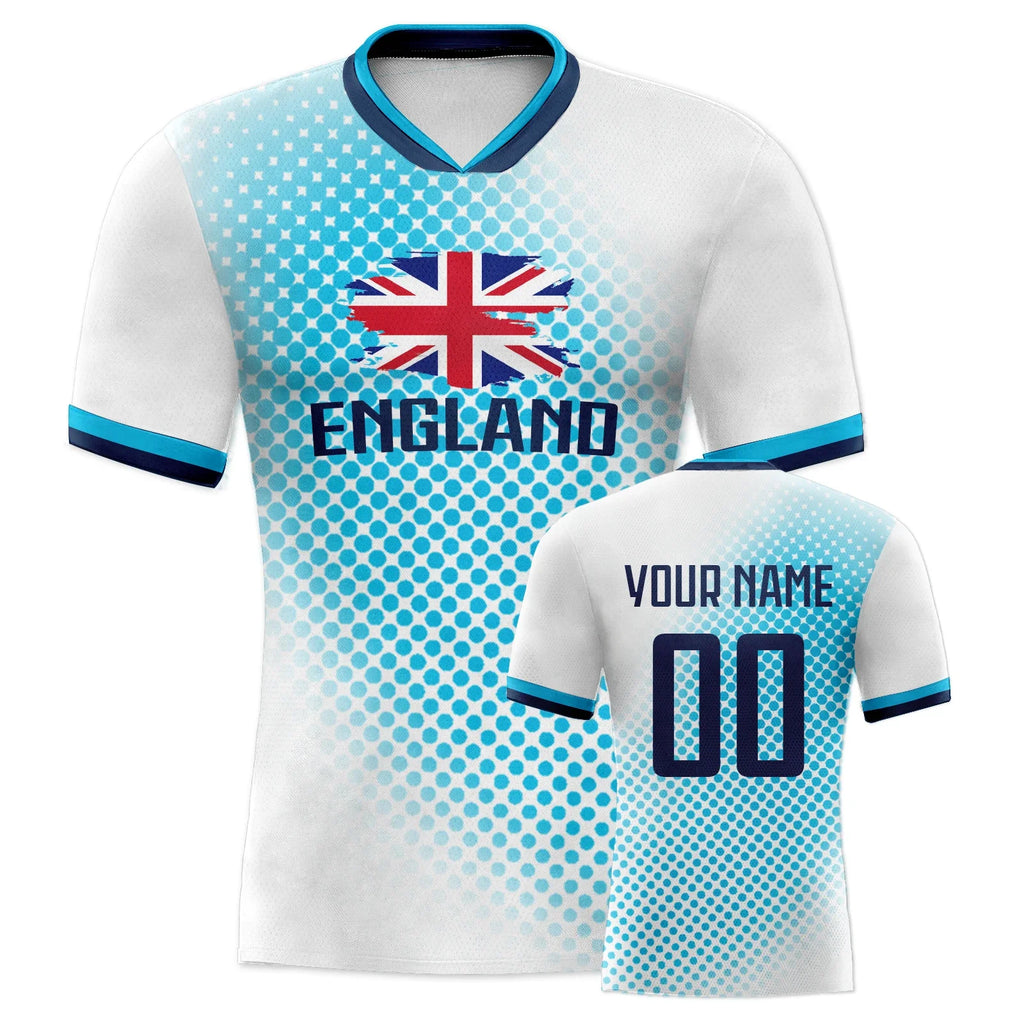 Custom England Soccer Jersey Breathable Team Training Football Shirt Personalized Name Number Jerseys Family Kids Tees Fashion