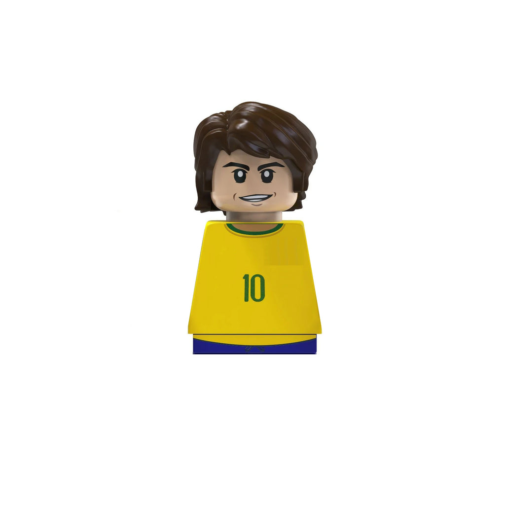 2024 NEW World Famous Football Players Keychain Figurine Messi Ronaldo Neymar Mini Action Building Block Model Toy Kids Gifts