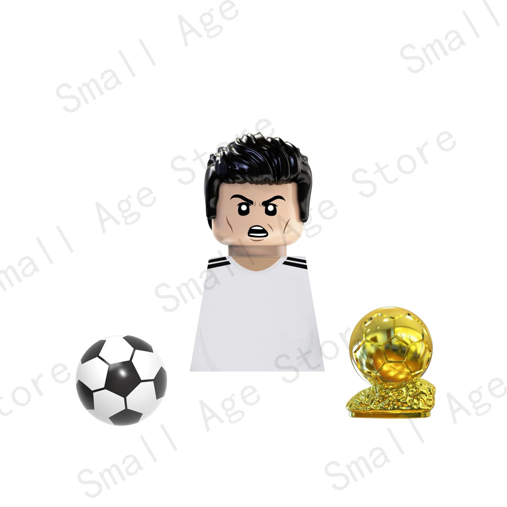 2024 NEW Football Players Keychain Figurine Messi Ronaldo Neymar Mini Action Building Block Model Toy Children's Birthday Gifts
