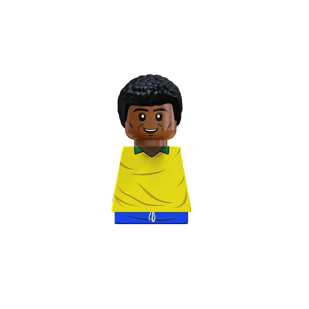 2024 NEW World Famous Football Players Keychain Figurine Messi Ronaldo Neymar Mini Action Building Block Model Toy Kids Gifts