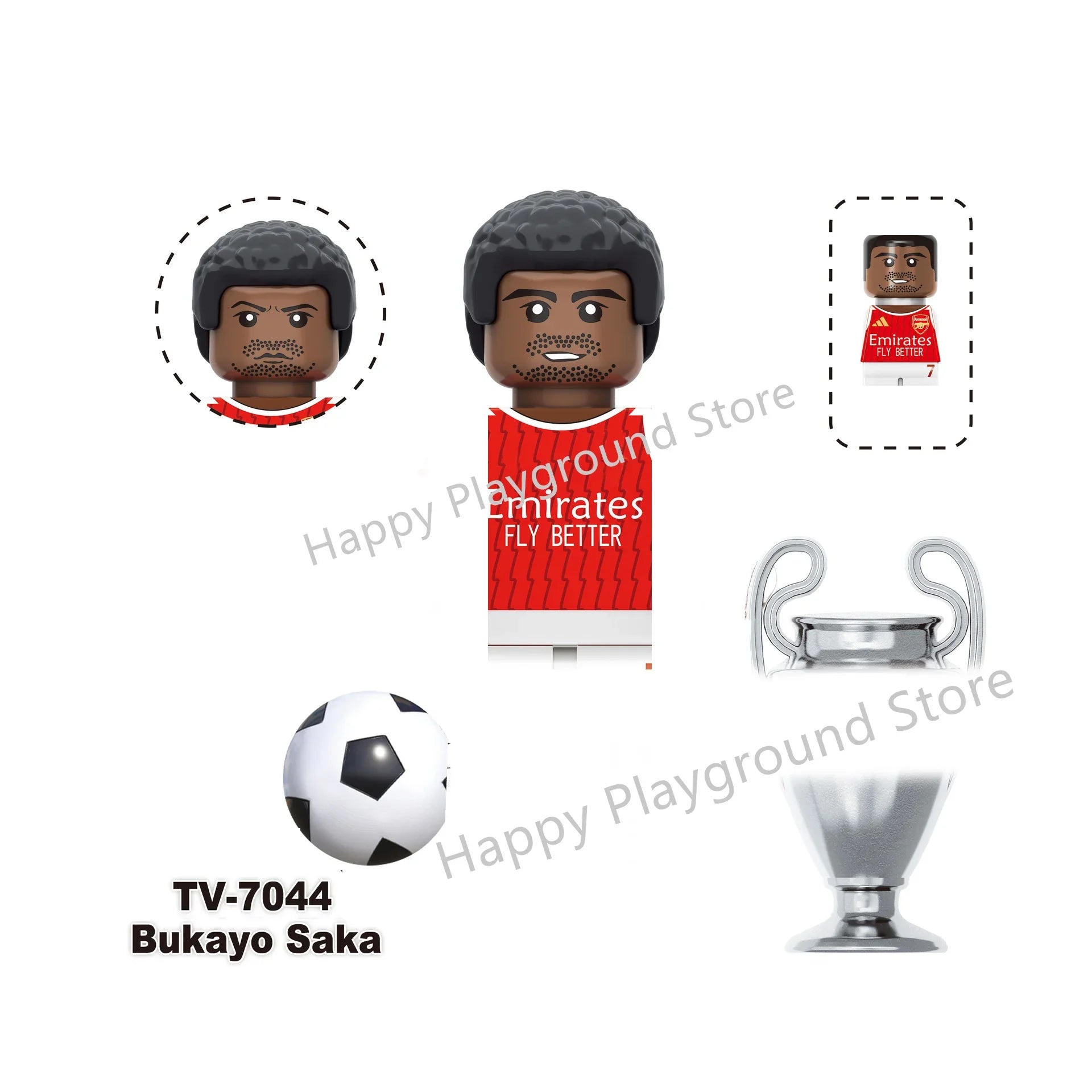 Football Stars Figure Sport Player Bailey Messi Ronaldo Building Blocks Bricks Mini Action Figures Toys For Kids Christmas Gifts