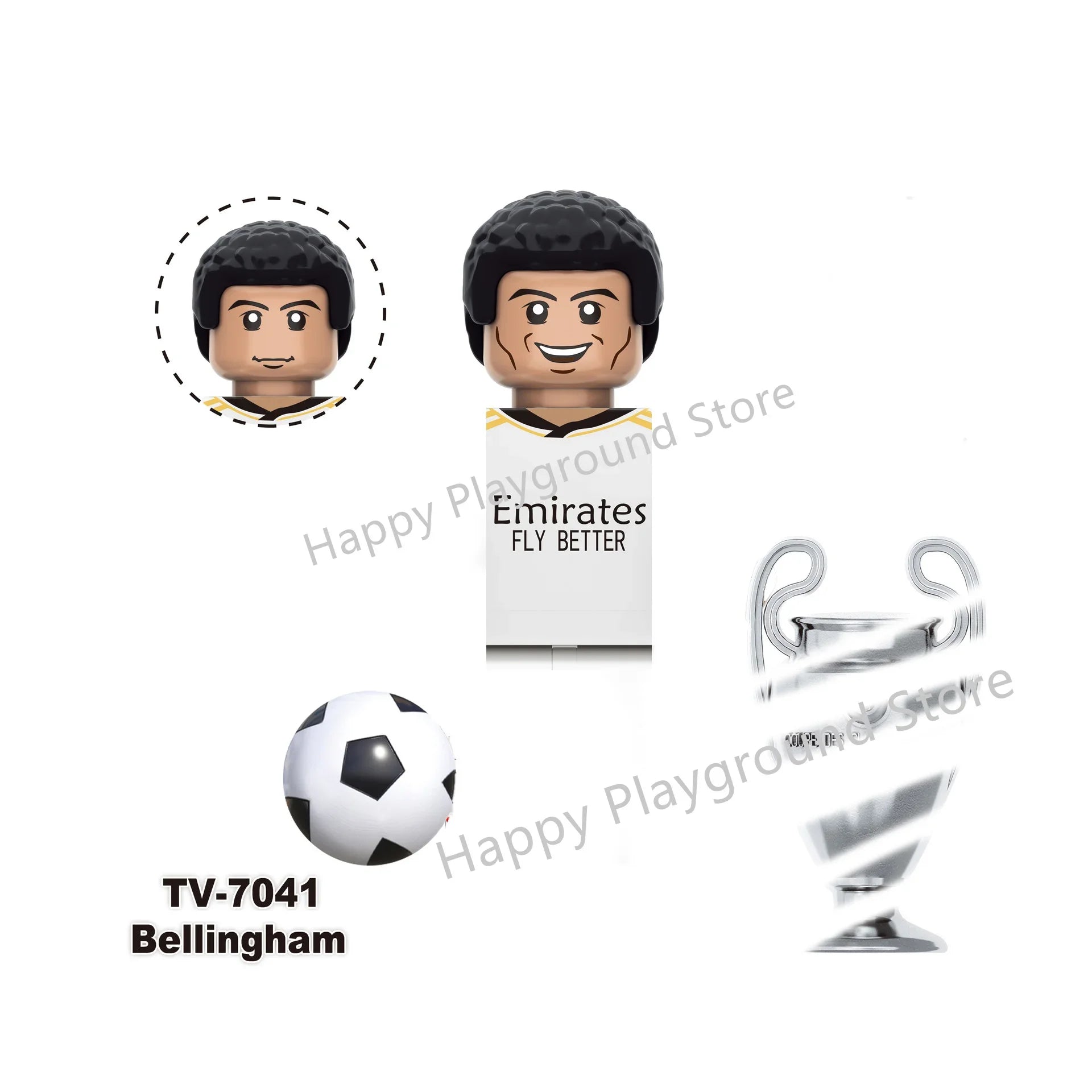 Football Stars Figure Sport Player Bailey Messi Ronaldo Building Blocks Bricks Mini Action Figures Toys For Kids Christmas Gifts