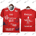 Cristiano Ronaldo White Line Graffiti Manchester 25/26 Soccer Jersey 3D Print Casual Polo T-Shirt Home Adults KIDs Unisex