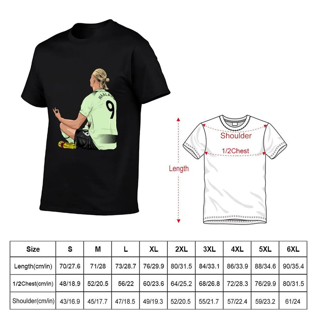 Haaland celebration T-Shirt man t shirt graphic man t shirt summer T-Shirt