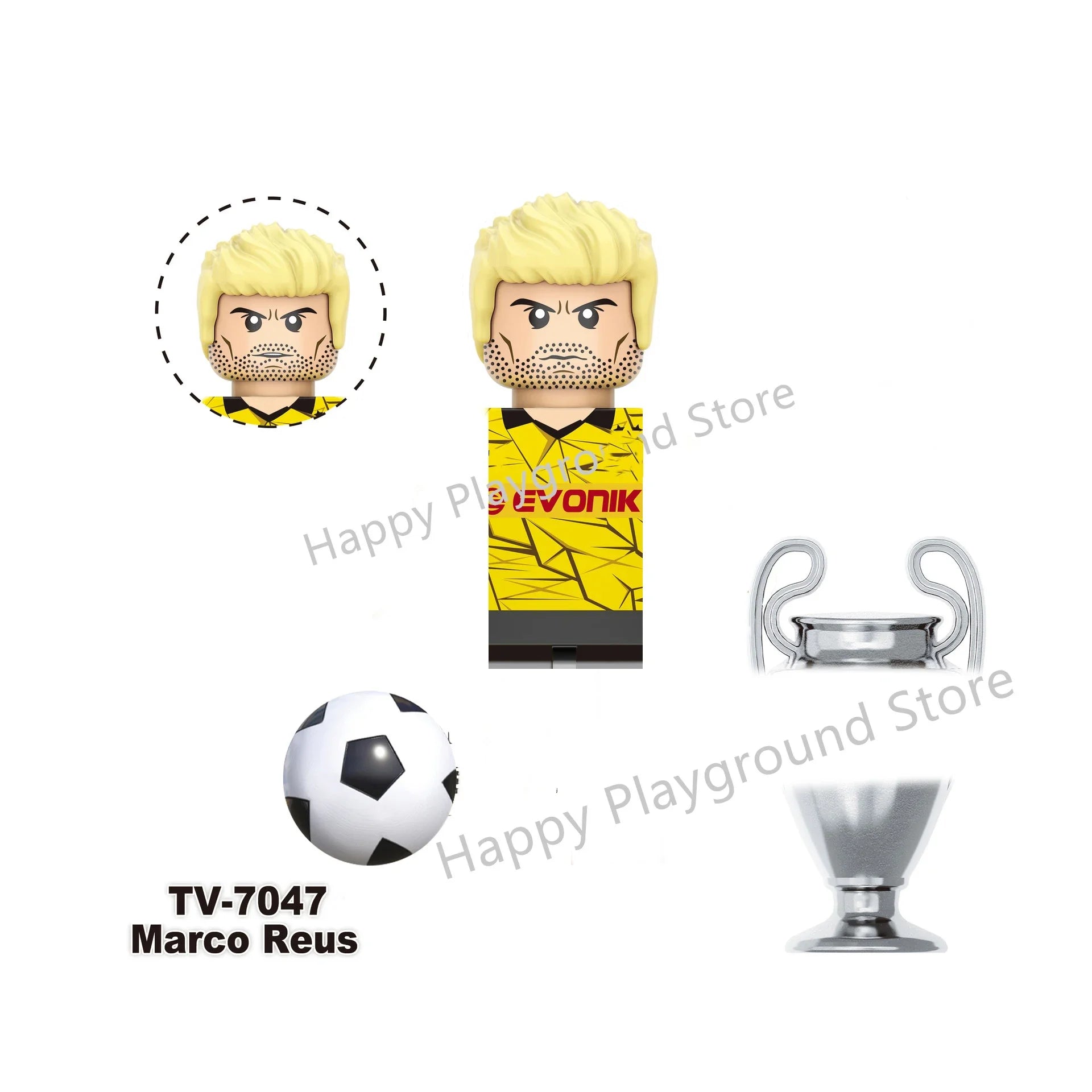 Football Stars Figure Sport Player Bailey Messi Ronaldo Building Blocks Bricks Mini Action Figures Toys For Kids Christmas Gifts