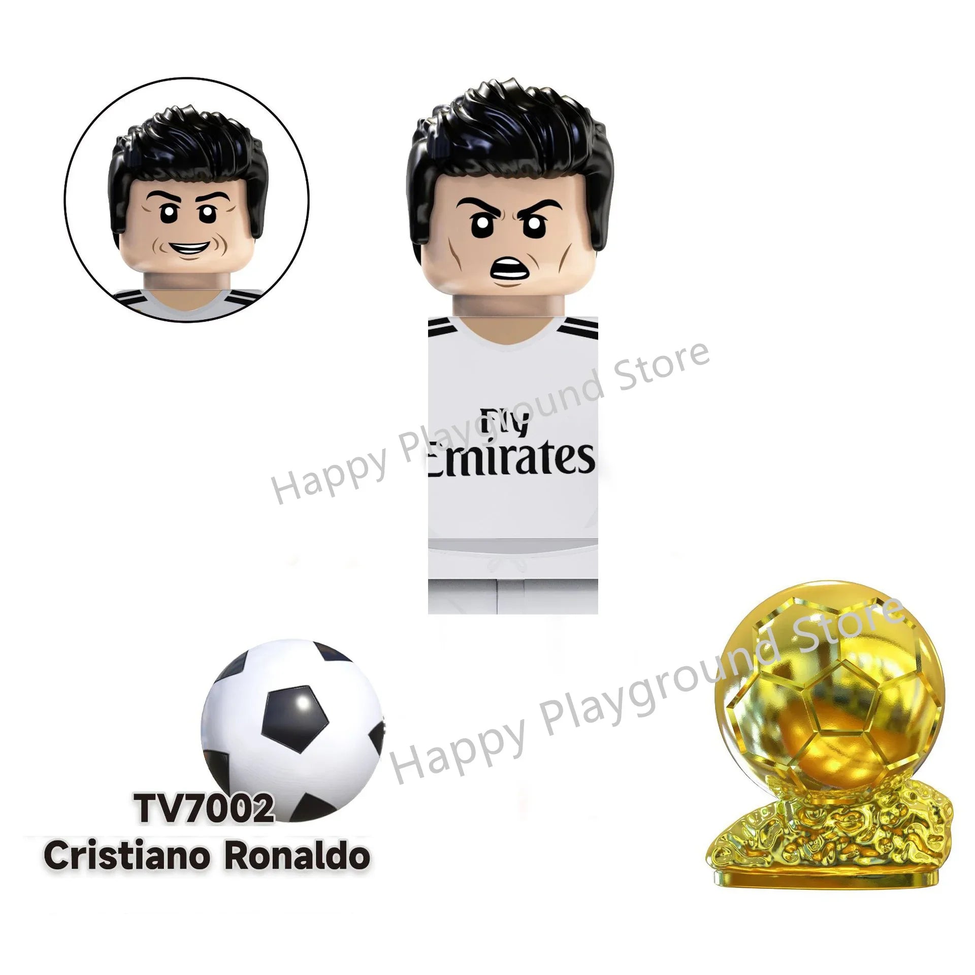 Football Stars Figure Sport Player Bailey Messi Ronaldo Building Blocks Bricks Mini Action Figures Toys For Kids Christmas Gifts