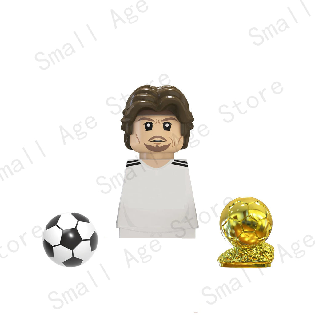 2024 NEW Football Players Keychain Figurine Messi Ronaldo Neymar Mini Action Building Block Model Toy Children's Birthday Gifts
