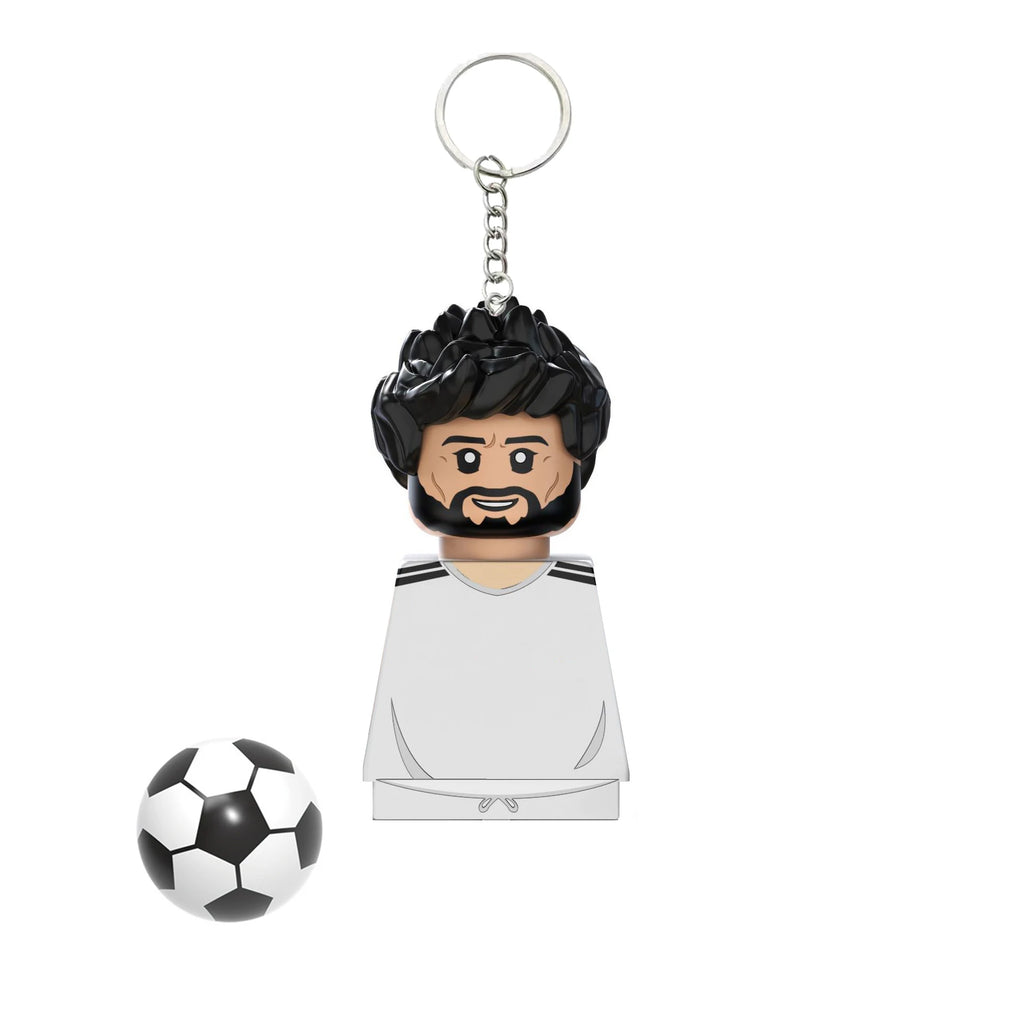 2024 NEW Football Players Keychain Figurine Messi Ronaldo Neymar Mini Action Building Block Model Toy Children's Birthday Gifts