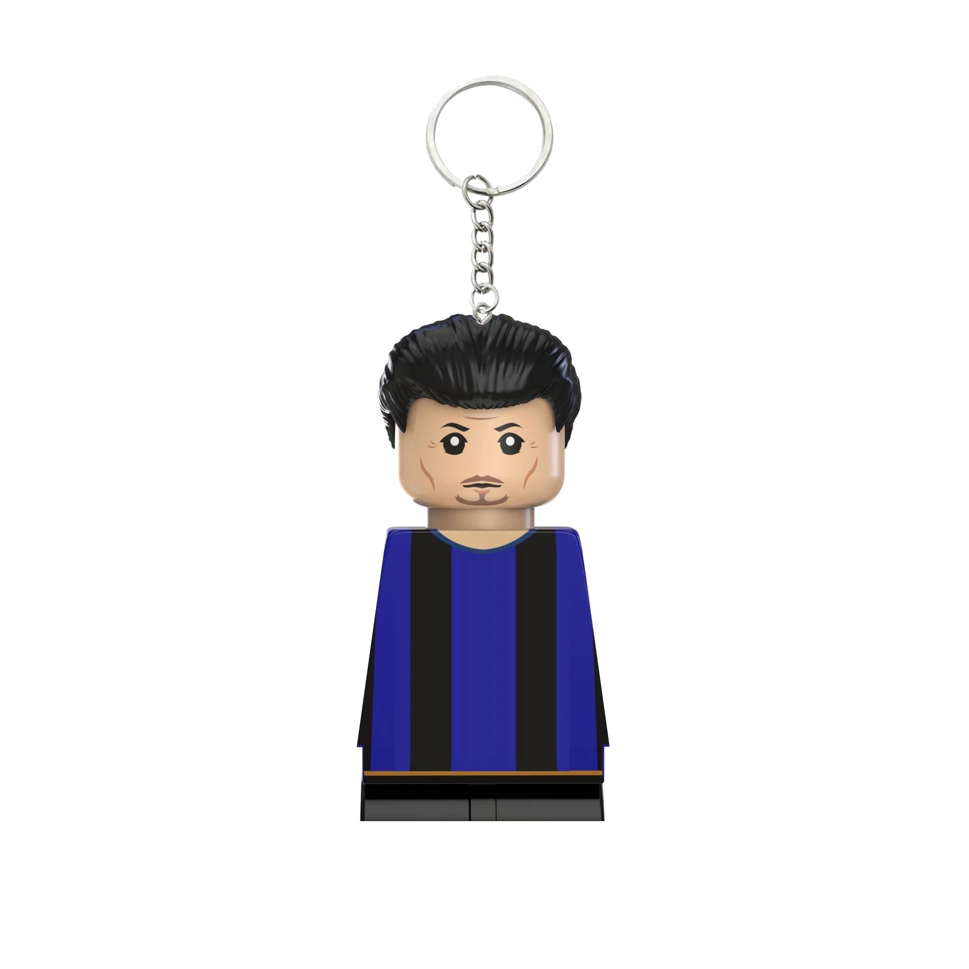 2024 NEW World Famous Football Players Keychain Figurine Messi Ronaldo Neymar Mini Action Building Block Model Toy Kids Gifts