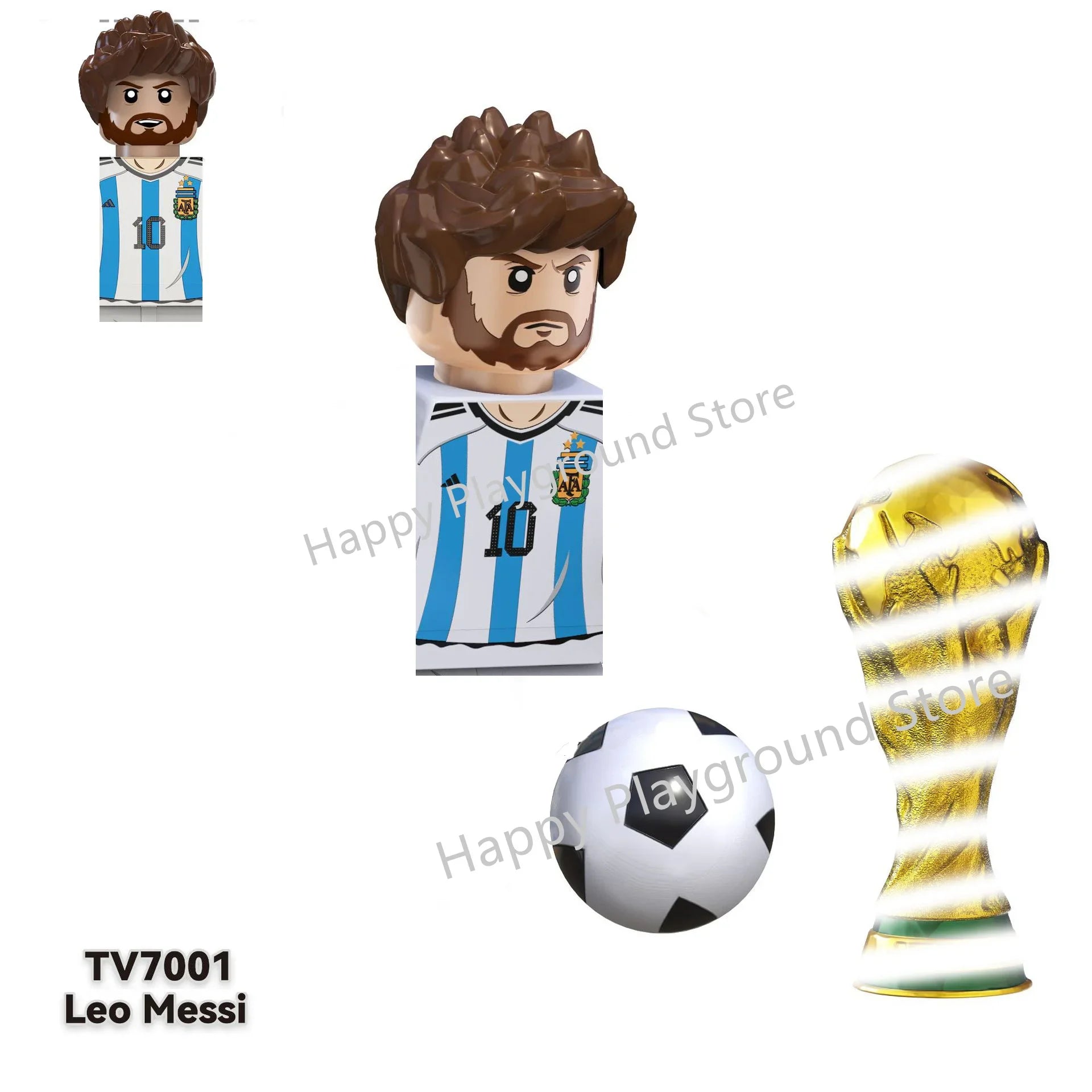 Football Stars Figure Sport Player Bailey Messi Ronaldo Building Blocks Bricks Mini Action Figures Toys For Kids Christmas Gifts