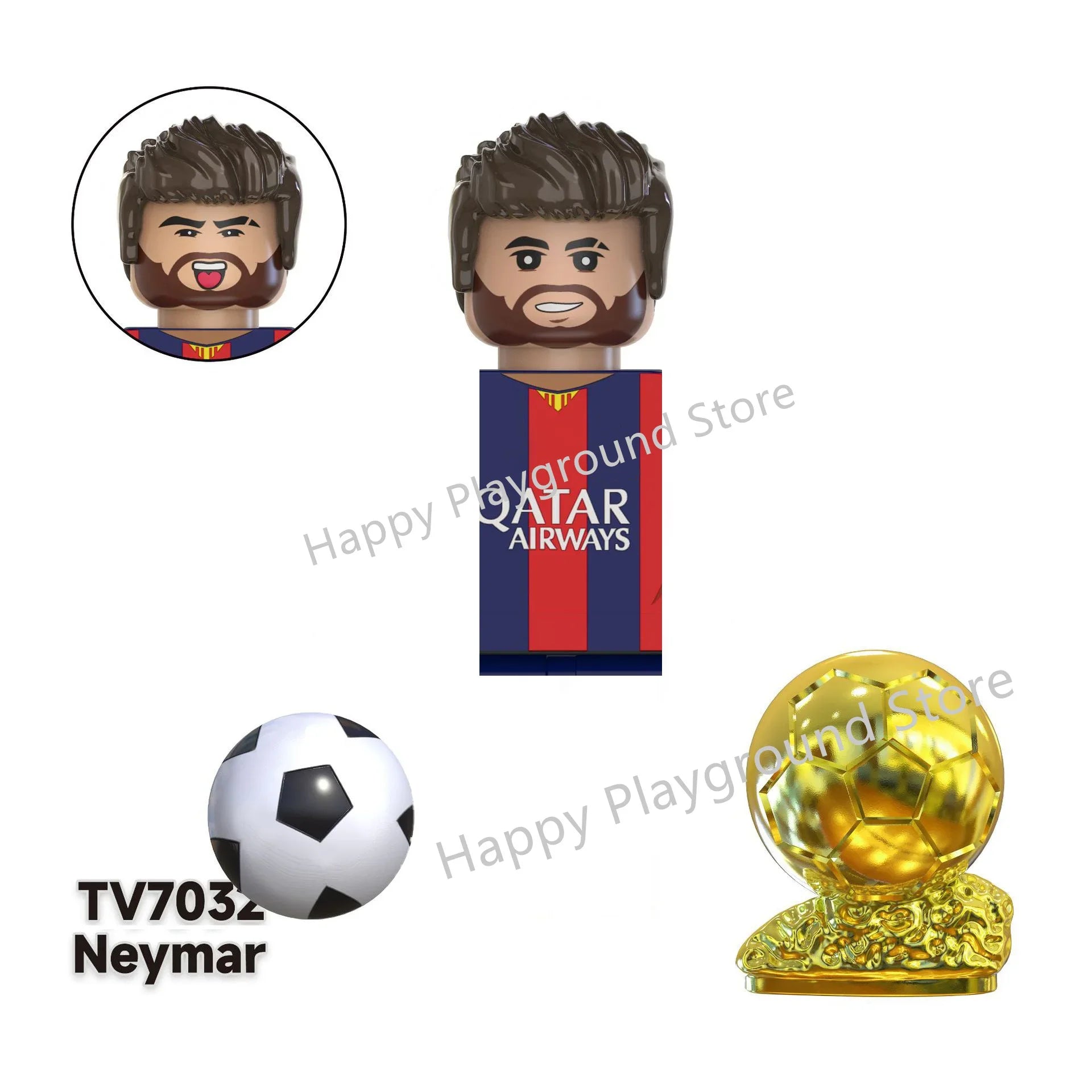 Football Stars Figure Sport Player Bailey Messi Ronaldo Building Blocks Bricks Mini Action Figures Toys For Kids Christmas Gifts