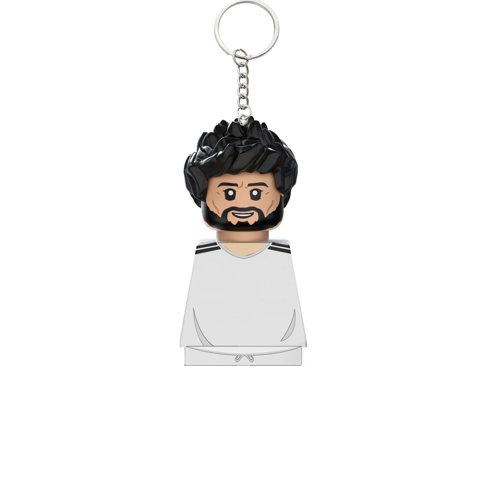 2024 NEW World Famous Football Players Keychain Figurine Messi Ronaldo Neymar Mini Action Building Block Model Toy Kids Gifts