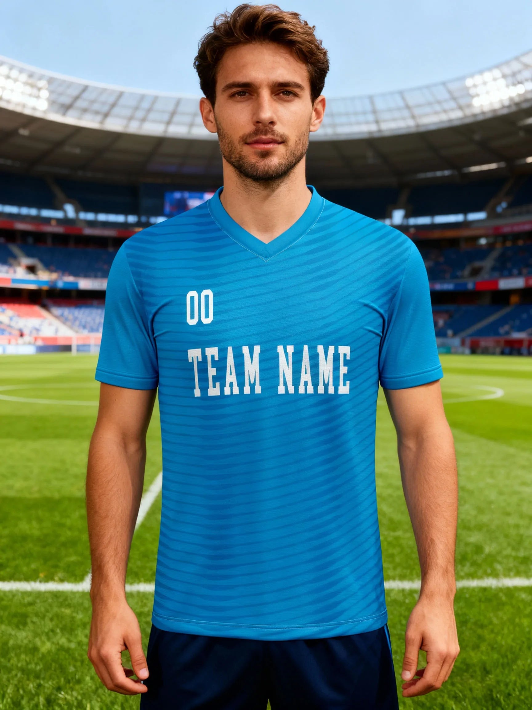 Custom Soccer Jersey With Custom Image, Number And Name, online custom maker fan club football shirt