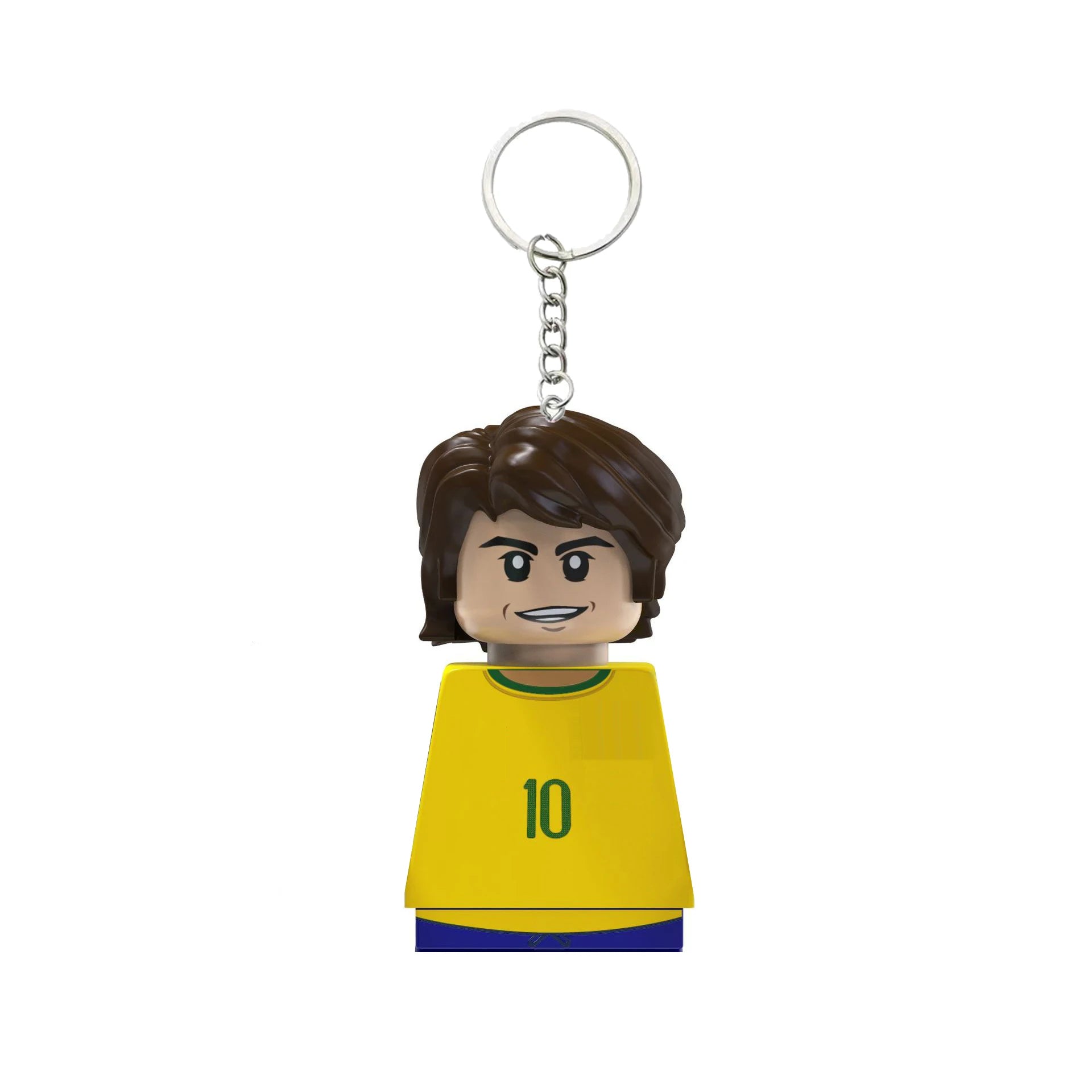 2024 NEW World Famous Football Players Keychain Figurine Messi Ronaldo Neymar Mini Action Building Block Model Toy Kids Gifts