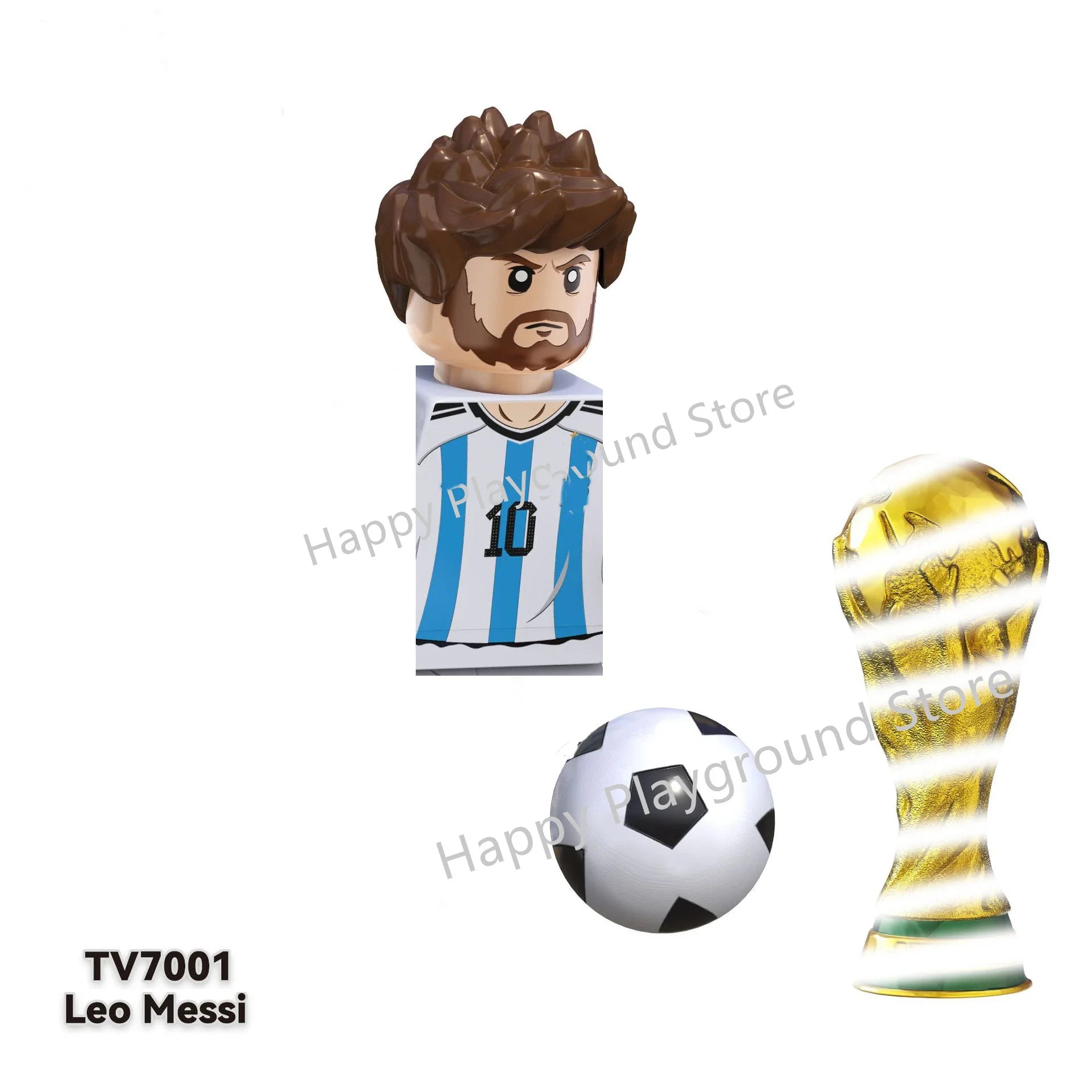 Football Stars Figure Sport Player Bailey Messi Ronaldo Building Blocks Bricks Mini Action Figures Toys For Kids Christmas Gifts