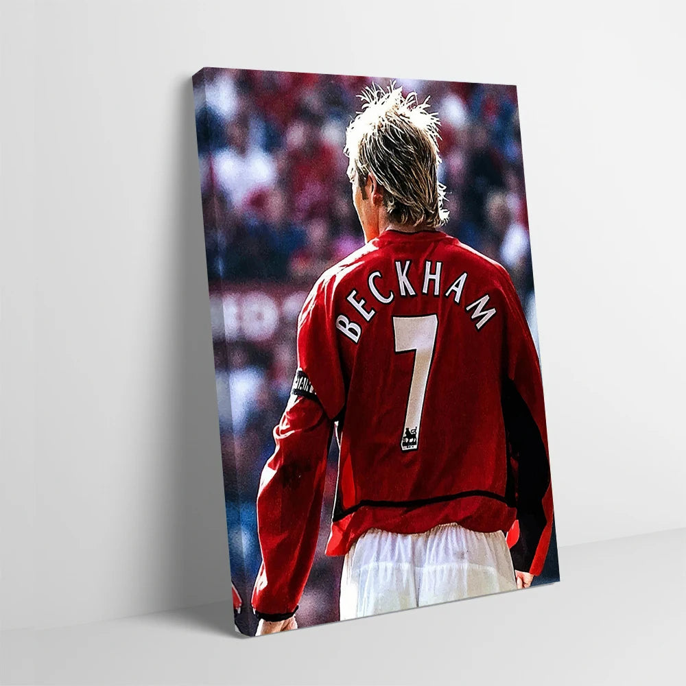 David Beckham Manchester United Jersey Poster Customizable Printed Canvas Painting for Pictures Wall Art Home Decor Items Mural