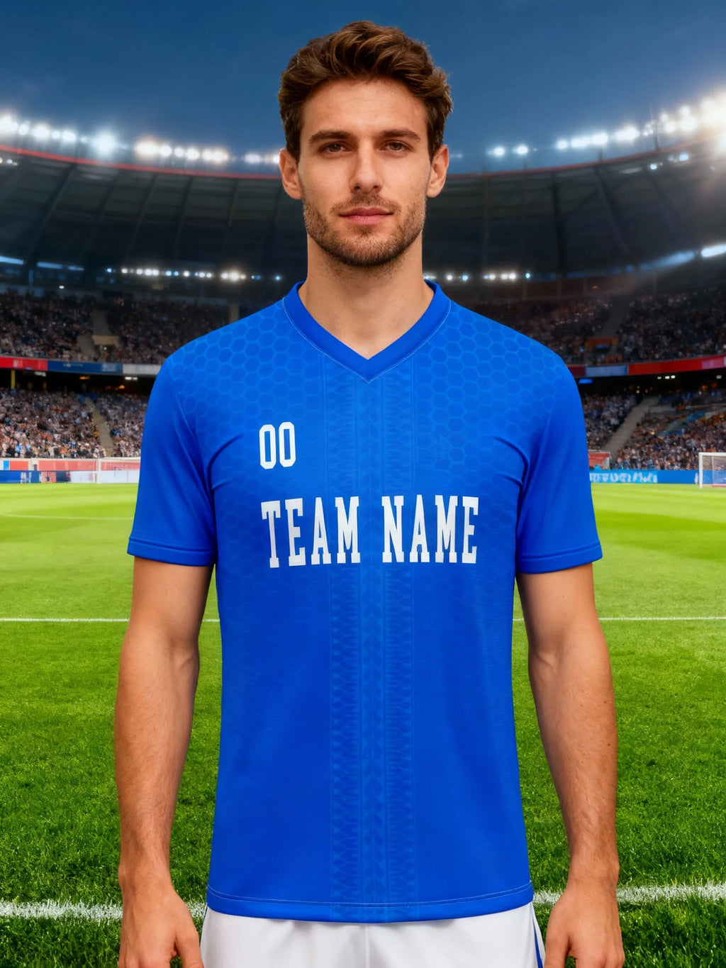 Custom Soccer Jersey With Custom Image, Number And Name, street fashion casual football fan apparel