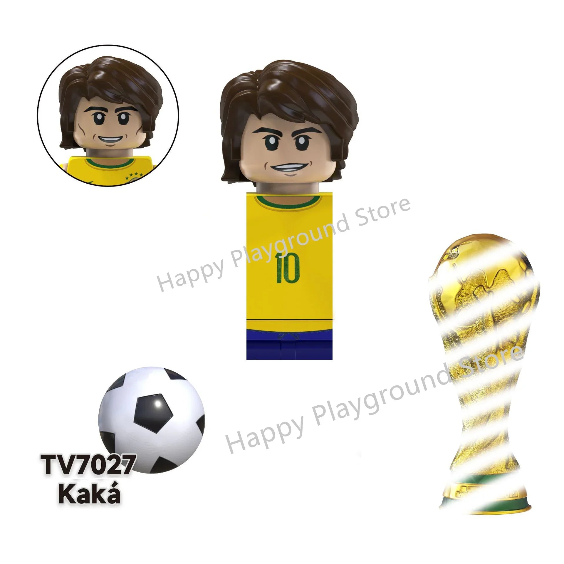 Football Stars Figure Sport Player Bailey Messi Ronaldo Building Blocks Bricks Mini Action Figures Toys For Kids Christmas Gifts