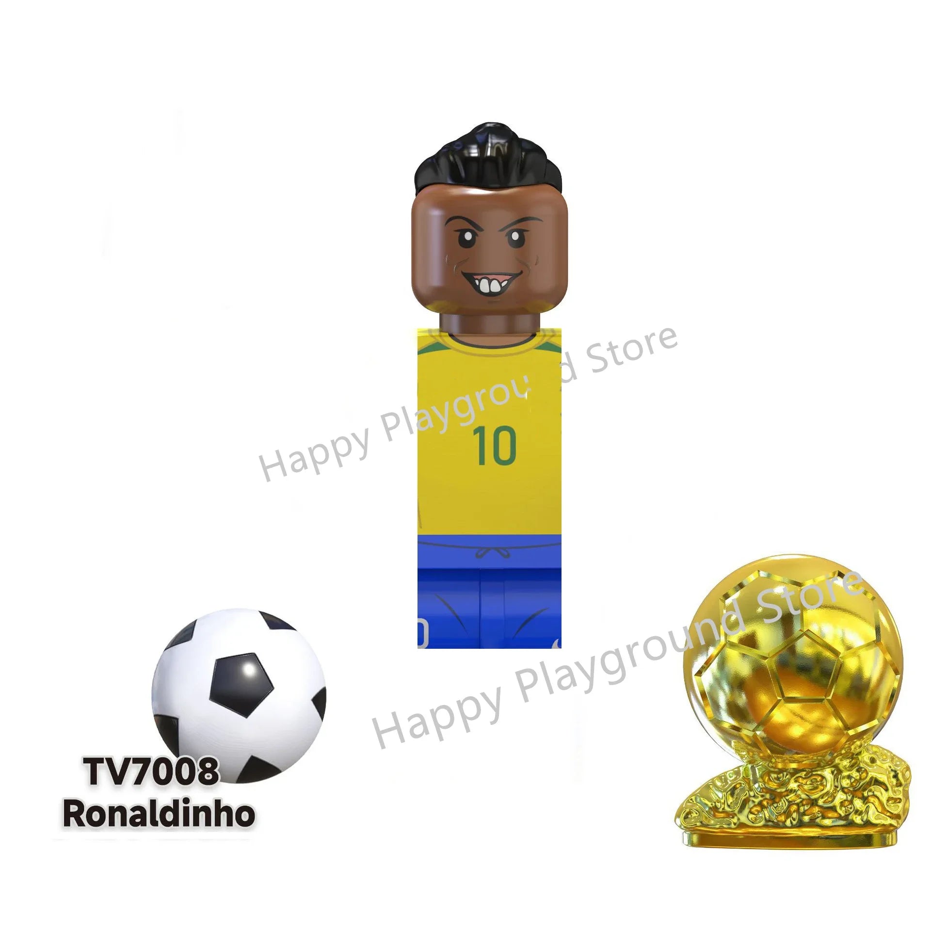Football Stars Figure Sport Player Bailey Messi Ronaldo Building Blocks Bricks Mini Action Figures Toys For Kids Christmas Gifts