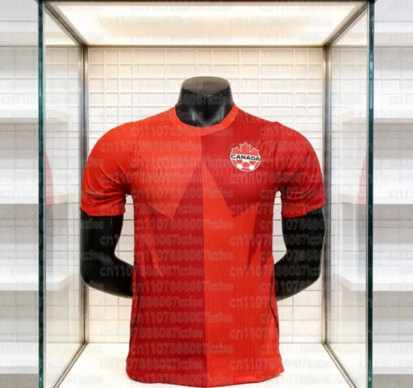 New 2026 Canada National Football Jersey Unisex Summer Breathable Quick Dry Lightweight Sports T-shirt Fashion FamilyMatching