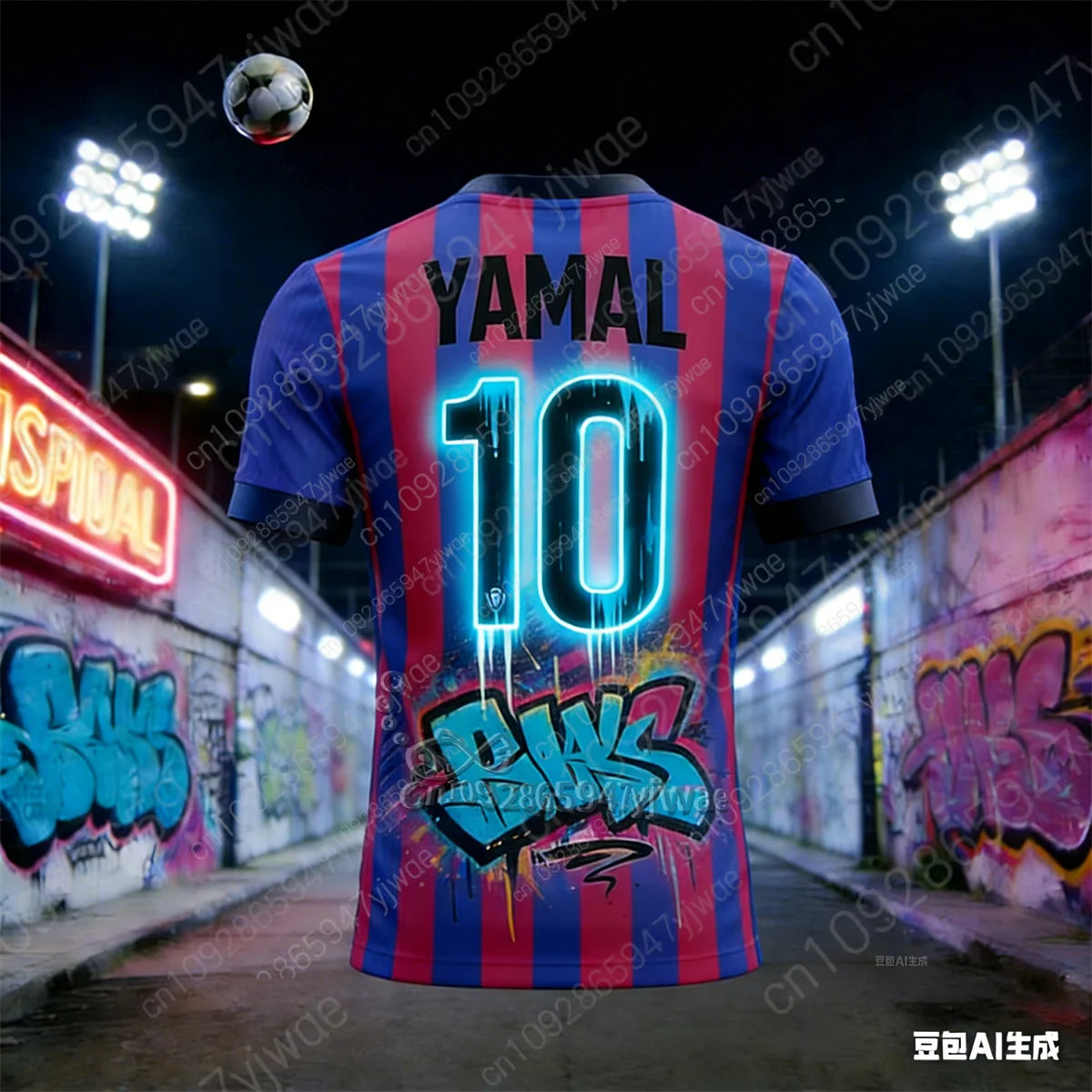 Spanish Football Star Yamal 3d Printed Football Jersey Breathable Quick Drying Training Tee Summer Children'S Adult T-Shirt
