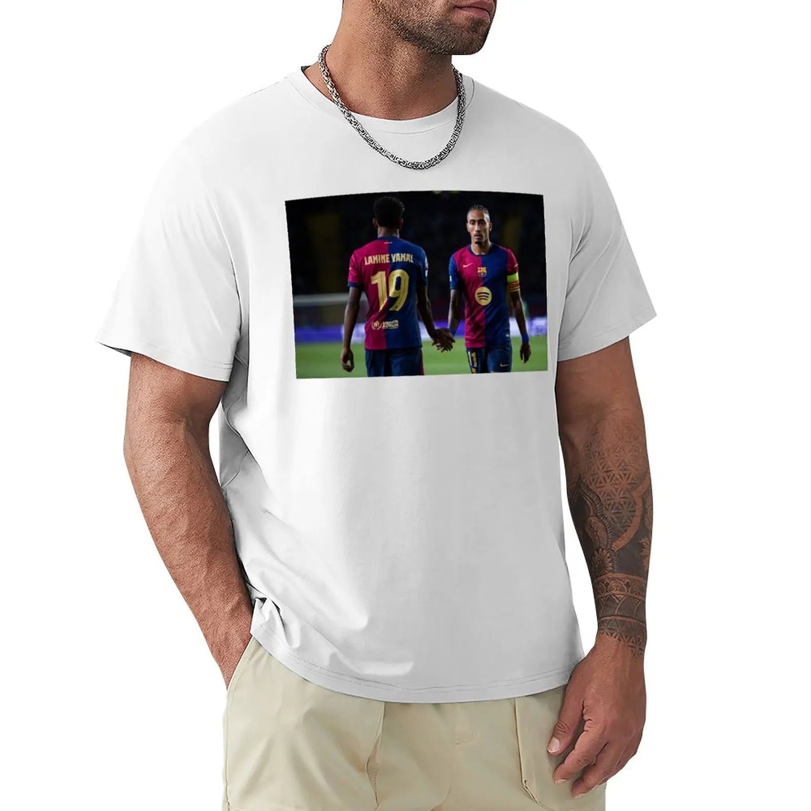 Lamine Yamal & Rahpinha T-Shirt vintage anime shirt cute tops baggy shirts man clothes mens t shirt