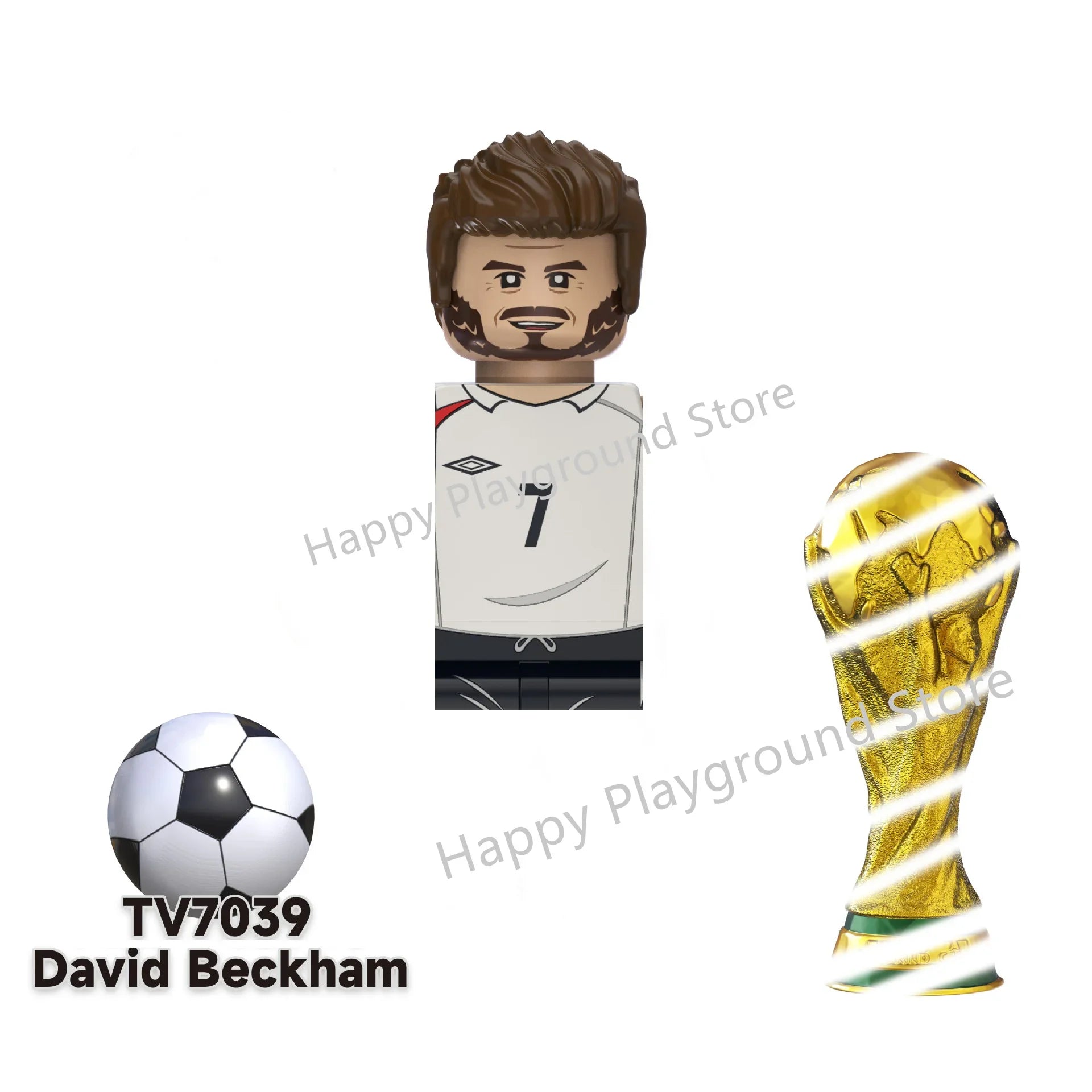 Football Stars Figure Sport Player Bailey Messi Ronaldo Building Blocks Bricks Mini Action Figures Toys For Kids Christmas Gifts