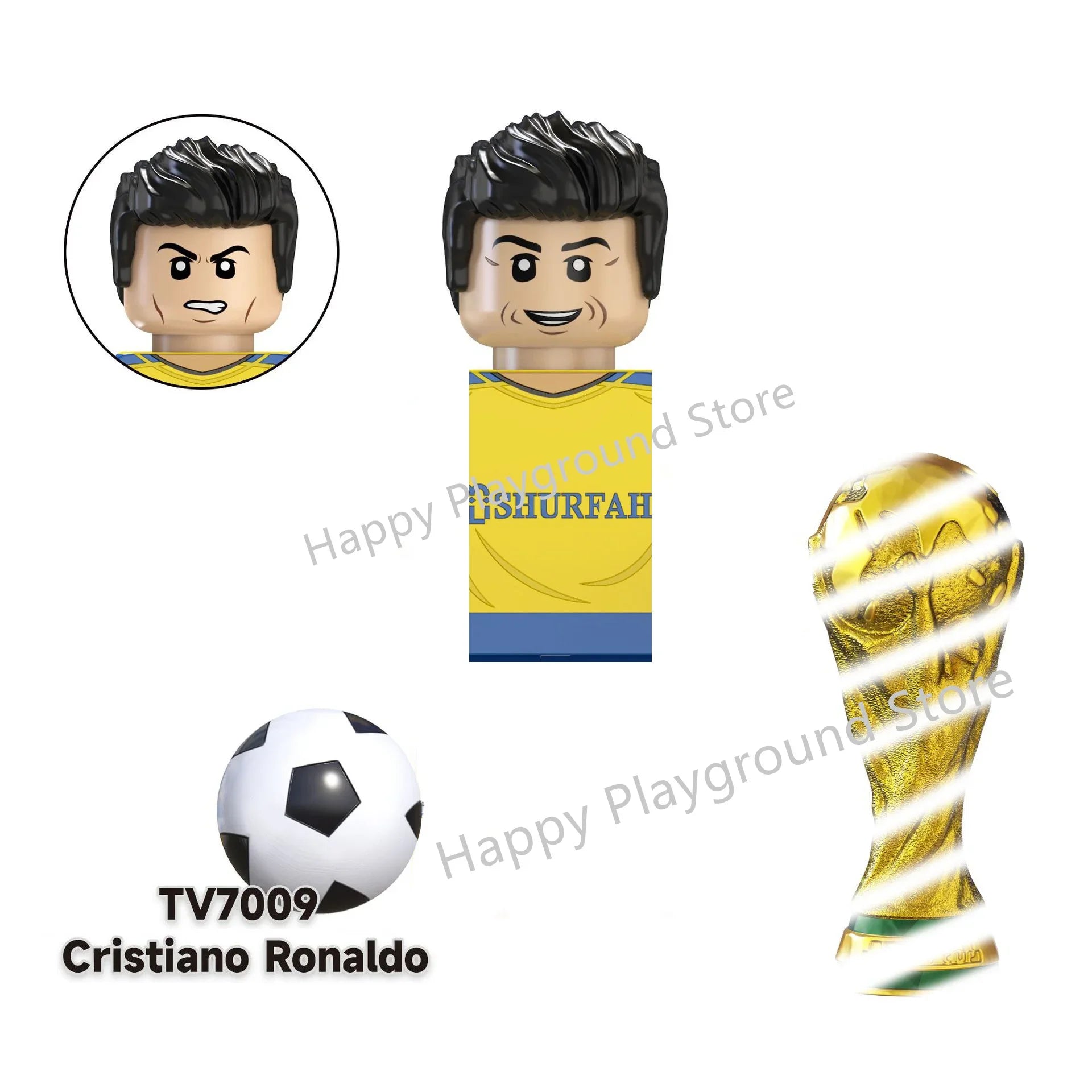 Football Stars Figure Sport Player Bailey Messi Ronaldo Building Blocks Bricks Mini Action Figures Toys For Kids Christmas Gifts