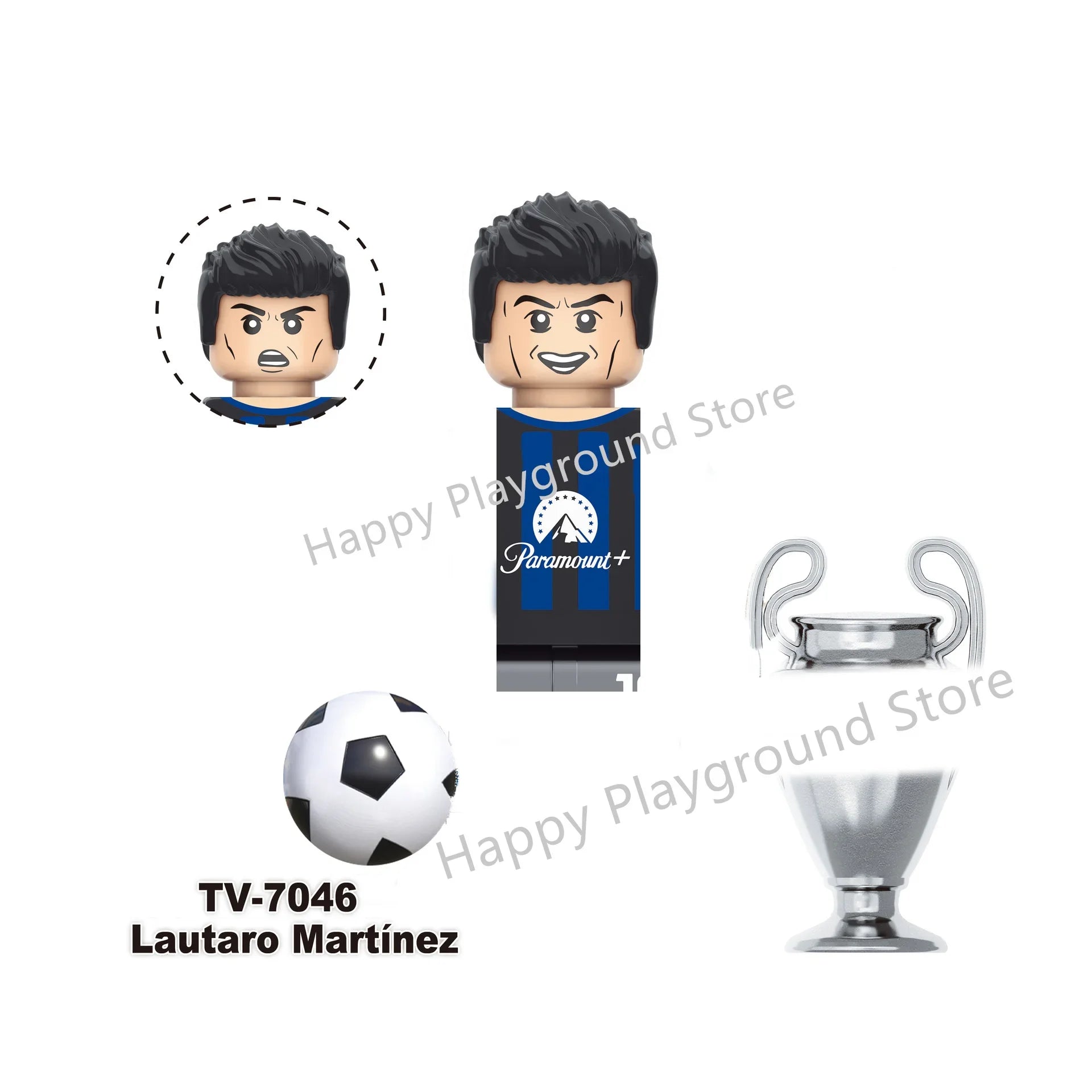 Football Stars Figure Sport Player Bailey Messi Ronaldo Building Blocks Bricks Mini Action Figures Toys For Kids Christmas Gifts