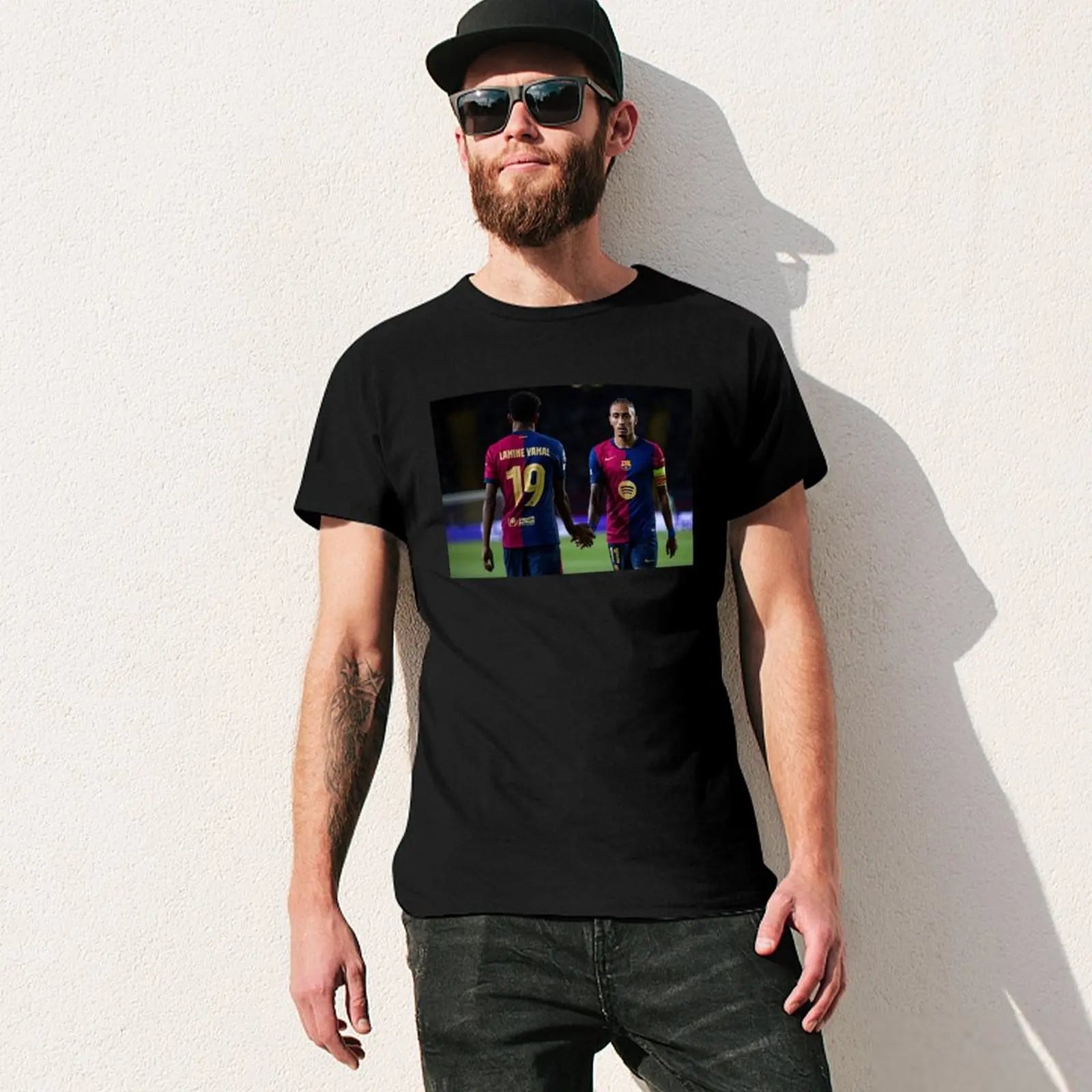 Lamine Yamal & Rahpinha T-Shirt vintage anime shirt cute tops baggy shirts man clothes mens t shirt
