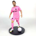 6pcs New Football Star FIFA C.Ronaldo Messi Mbappe Model Dolls Cartoon Cute Action Figure Car Accessories Football Fans Gifts