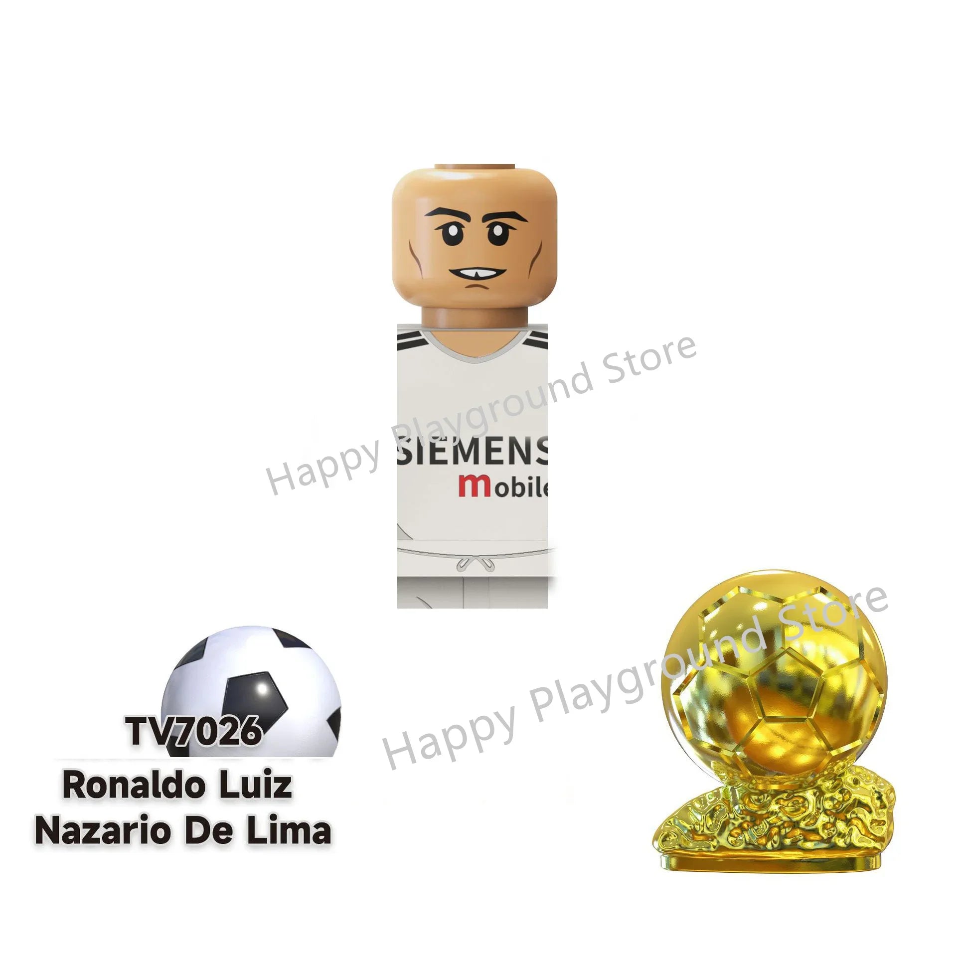 Football Stars Figure Sport Player Bailey Messi Ronaldo Building Blocks Bricks Mini Action Figures Toys For Kids Christmas Gifts