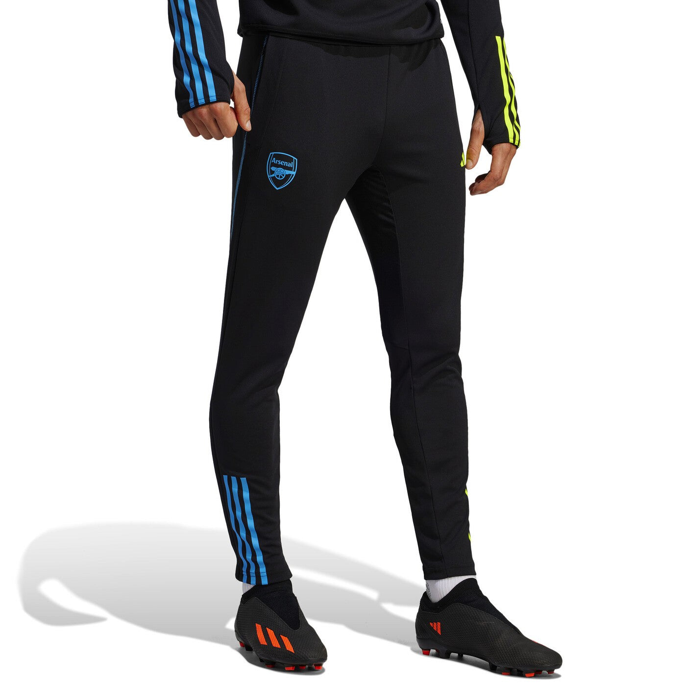 Arsenal black training technical soccer tracksuit 2023/24 - Adidas