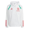Manchester United soccer training rain jacket 2023/24 white - Adidas