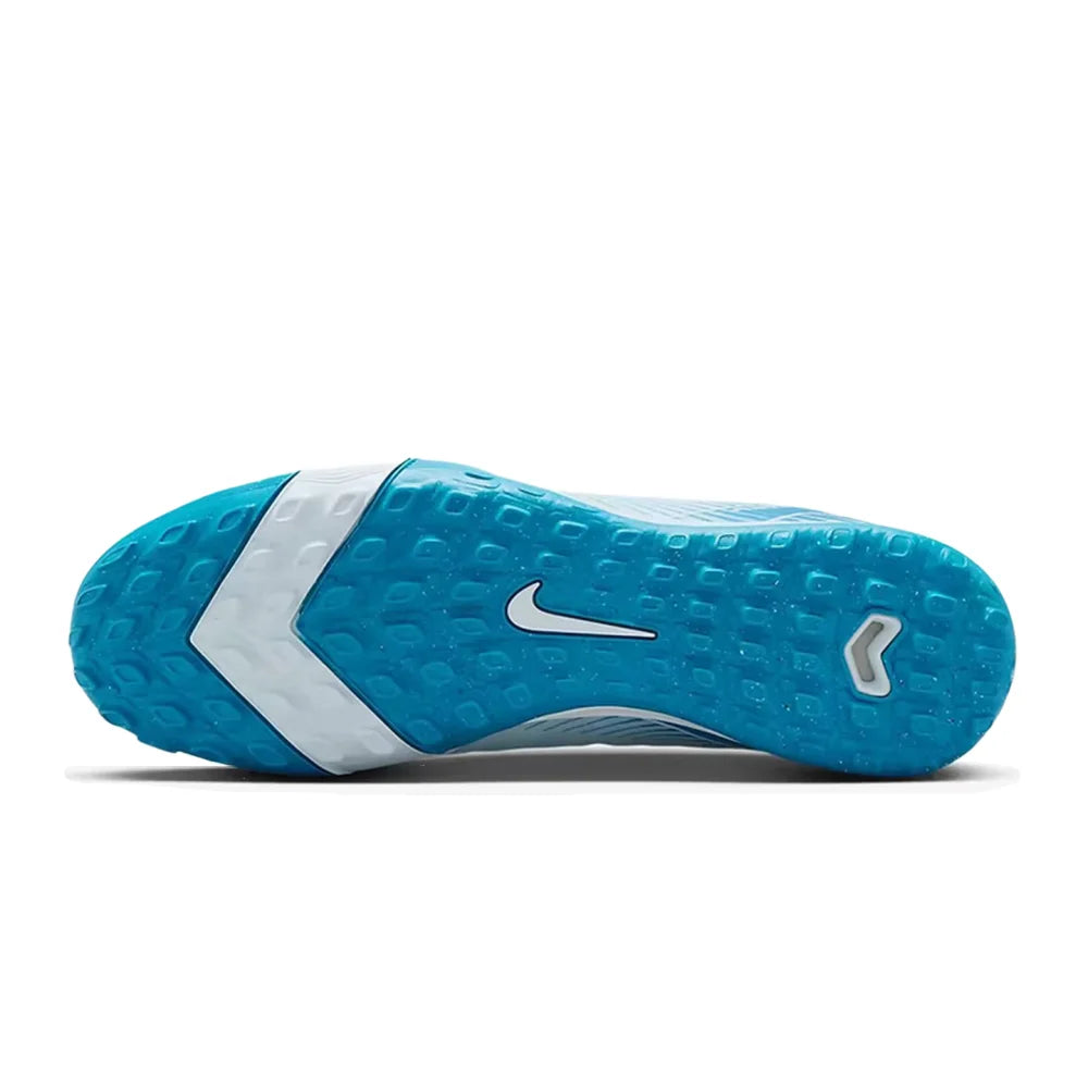 Nike Mercurial Vapor 16 Pro Zoom Vapor 16 Pro TF (Rubber Studs) Anti-Slip Durable Soccer Cleats Men's White/Blue FQ8687-400