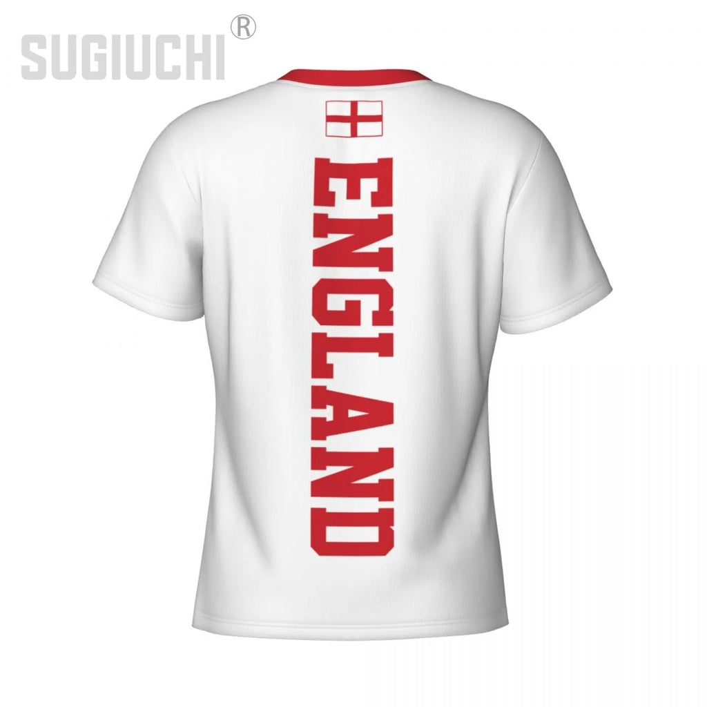 Tight Sports T-shirt England Flag Emblem 3D For Men Women Tees jersey Clothes Soccer Football Fans Gift Patriotic T shirt
