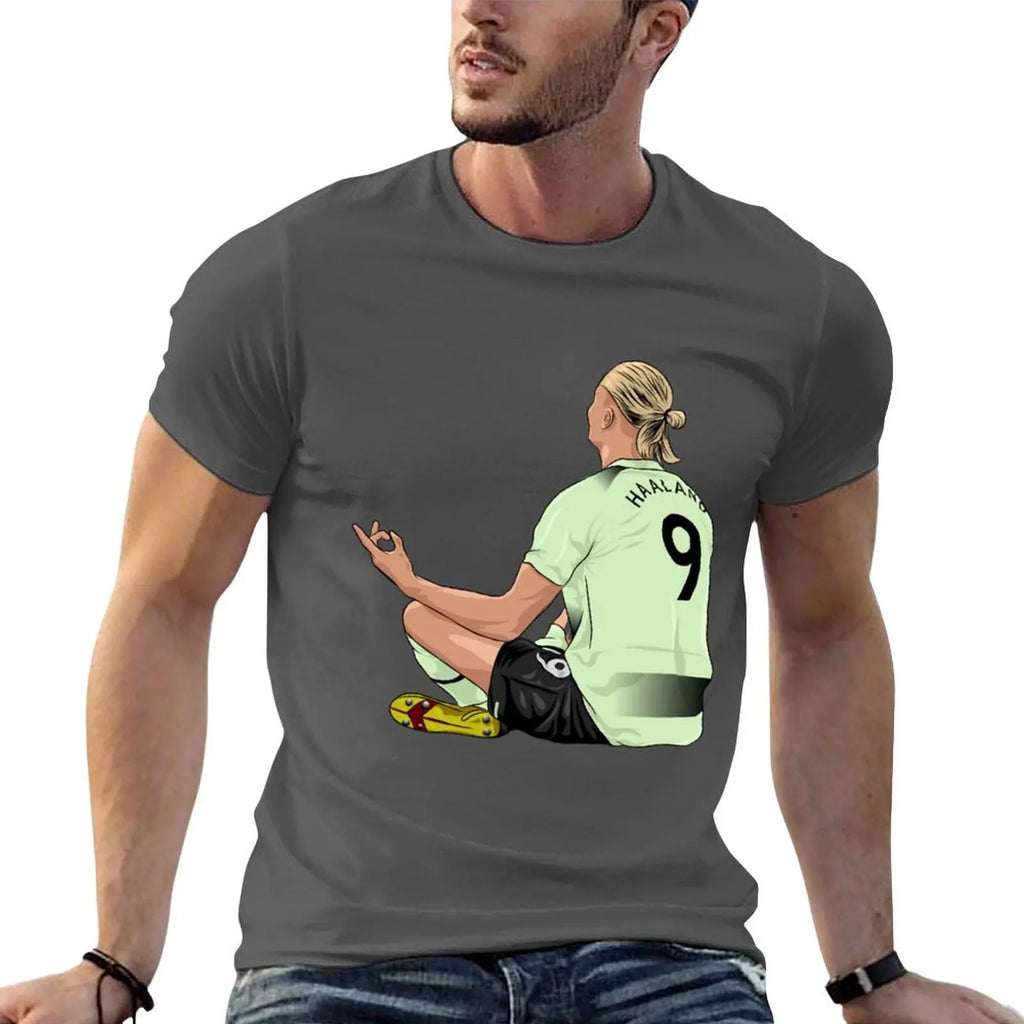 Haaland celebration T-Shirt man t shirt graphic man t shirt summer T-Shirt