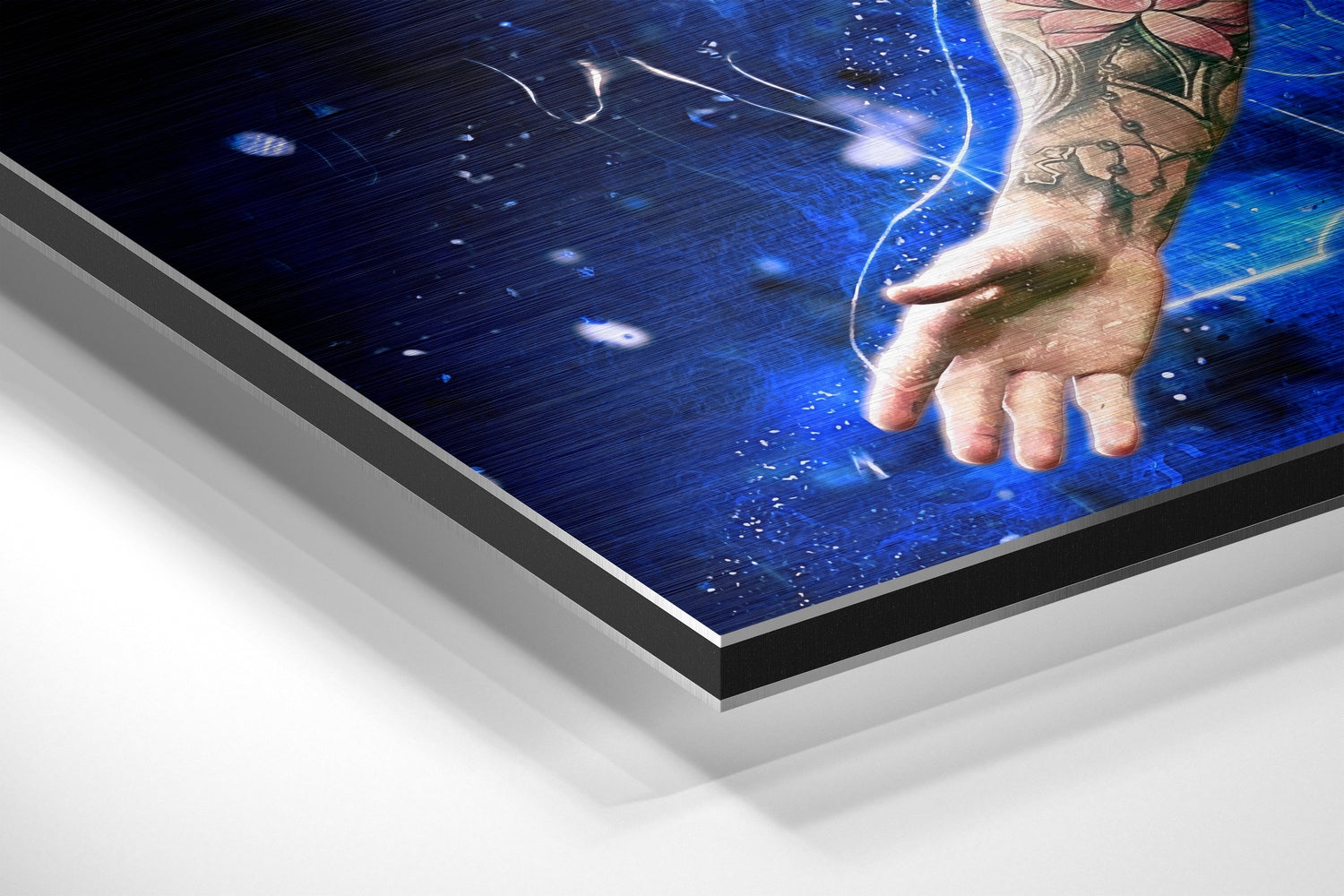 Messi Brushed Aluminium Dibond Wall Art
