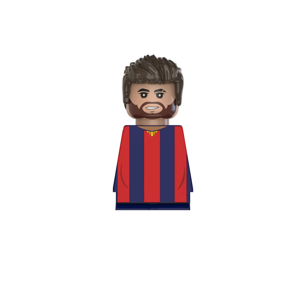 2024 NEW World Famous Football Players Keychain Figurine Messi Ronaldo Neymar Mini Action Building Block Model Toy Kids Gifts