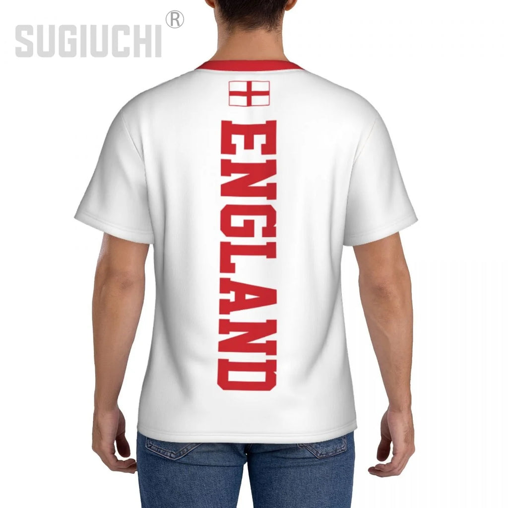 Tight Sports T-shirt England Flag Emblem 3D For Men Women Tees jersey Clothes Soccer Football Fans Gift Patriotic T shirt