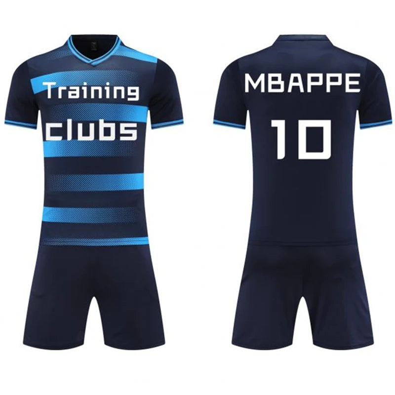 New Arrival High Quality Quick Dry Soccer Uniform Latest Design Football Jersey for Boys Training Logo Printing Vest Shorts