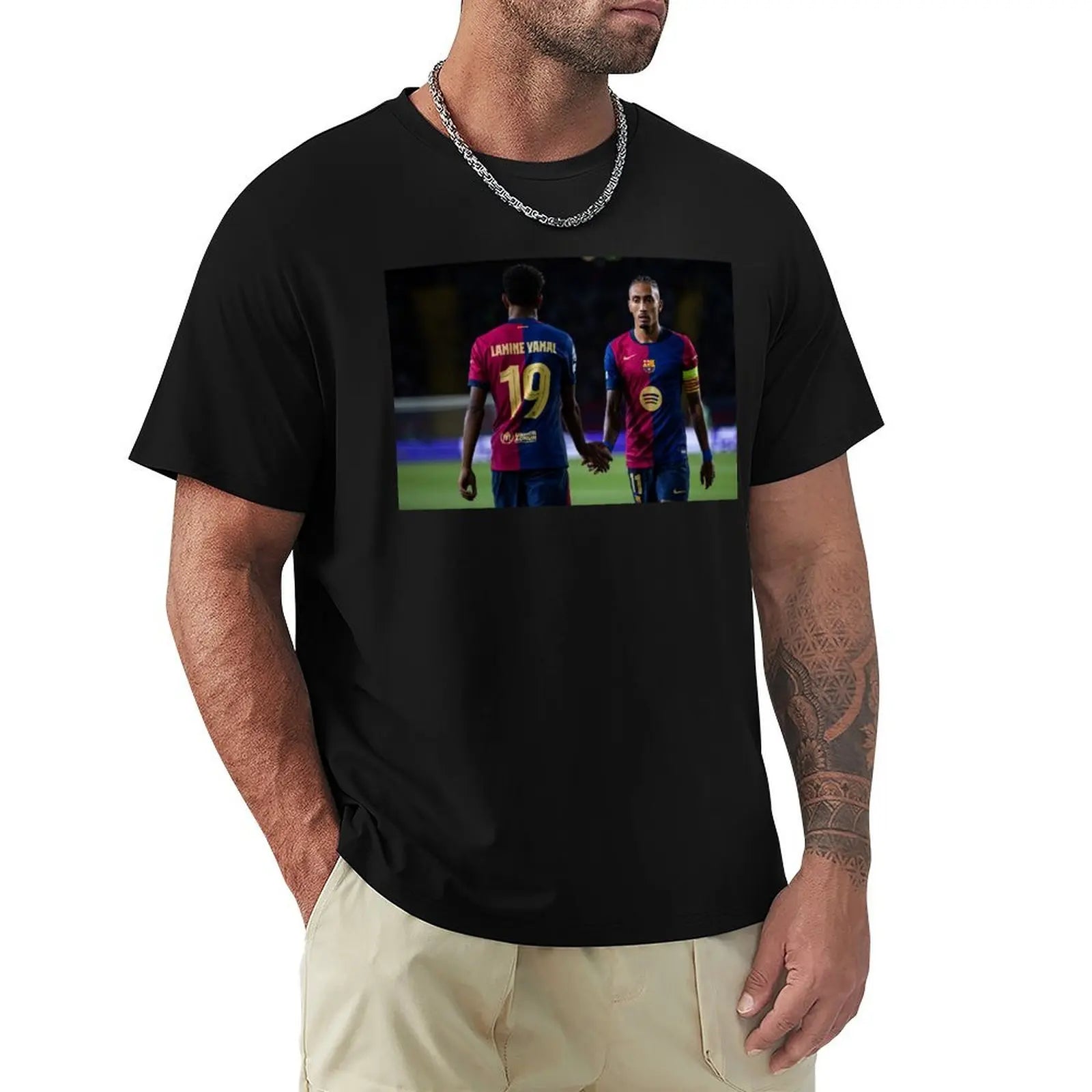 Lamine Yamal & Rahpinha T-Shirt vintage anime shirt cute tops baggy shirts man clothes mens t shirt