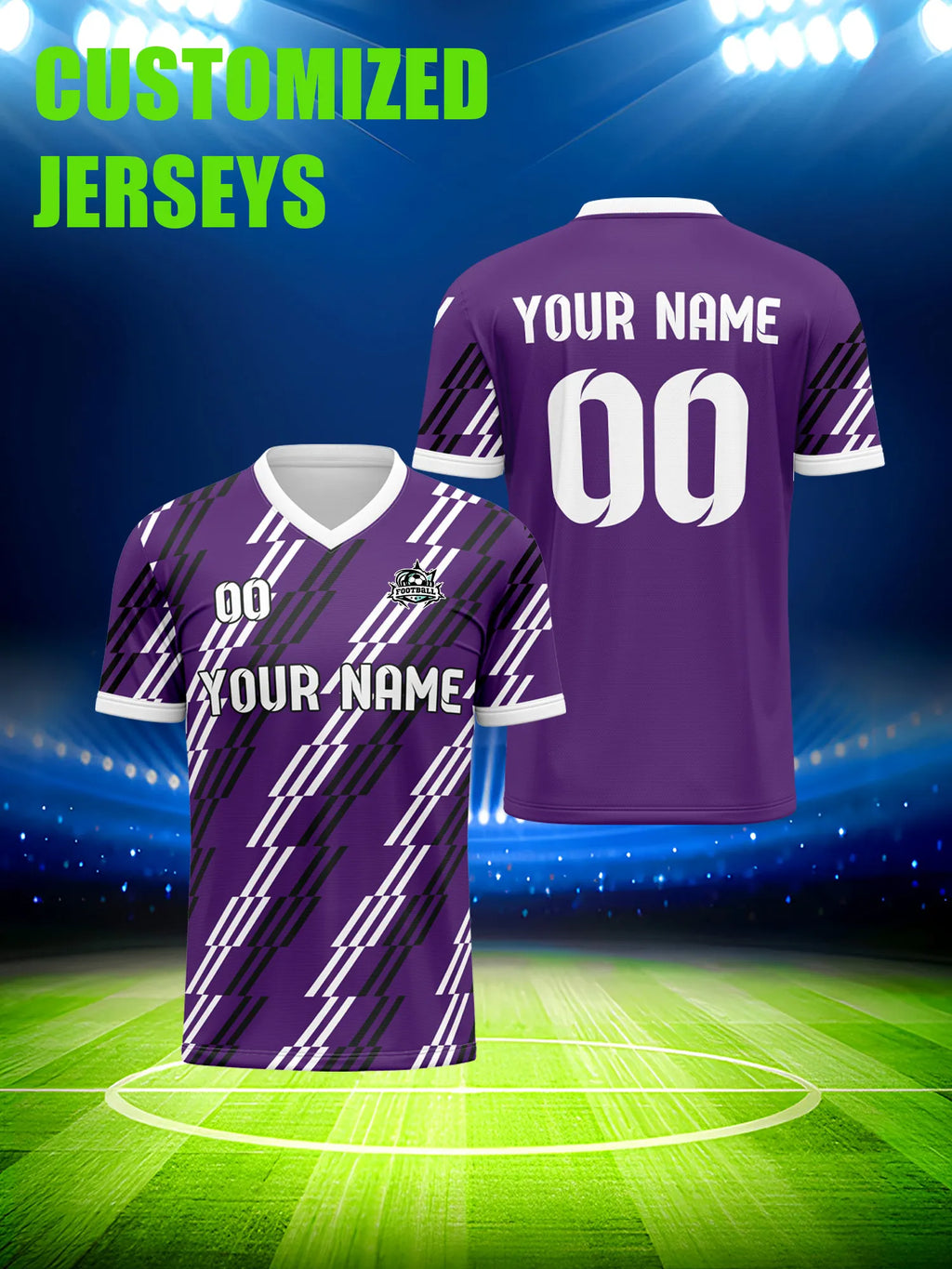 Custom Soccer Jersey With Custom Image, Number And Name, pro player professional match gear
