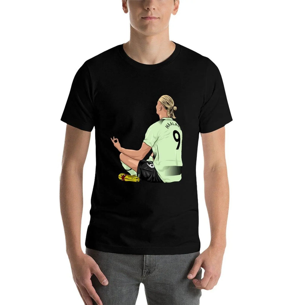 Haaland celebration T-Shirt man t shirt graphic man t shirt summer T-Shirt